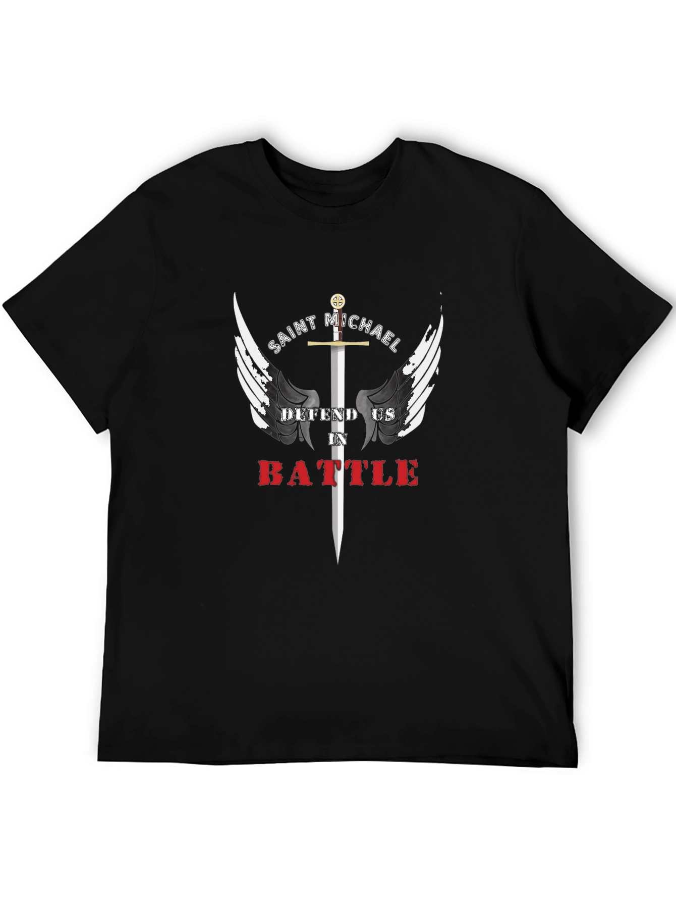 Saint Michael Defend Us T-Shirt