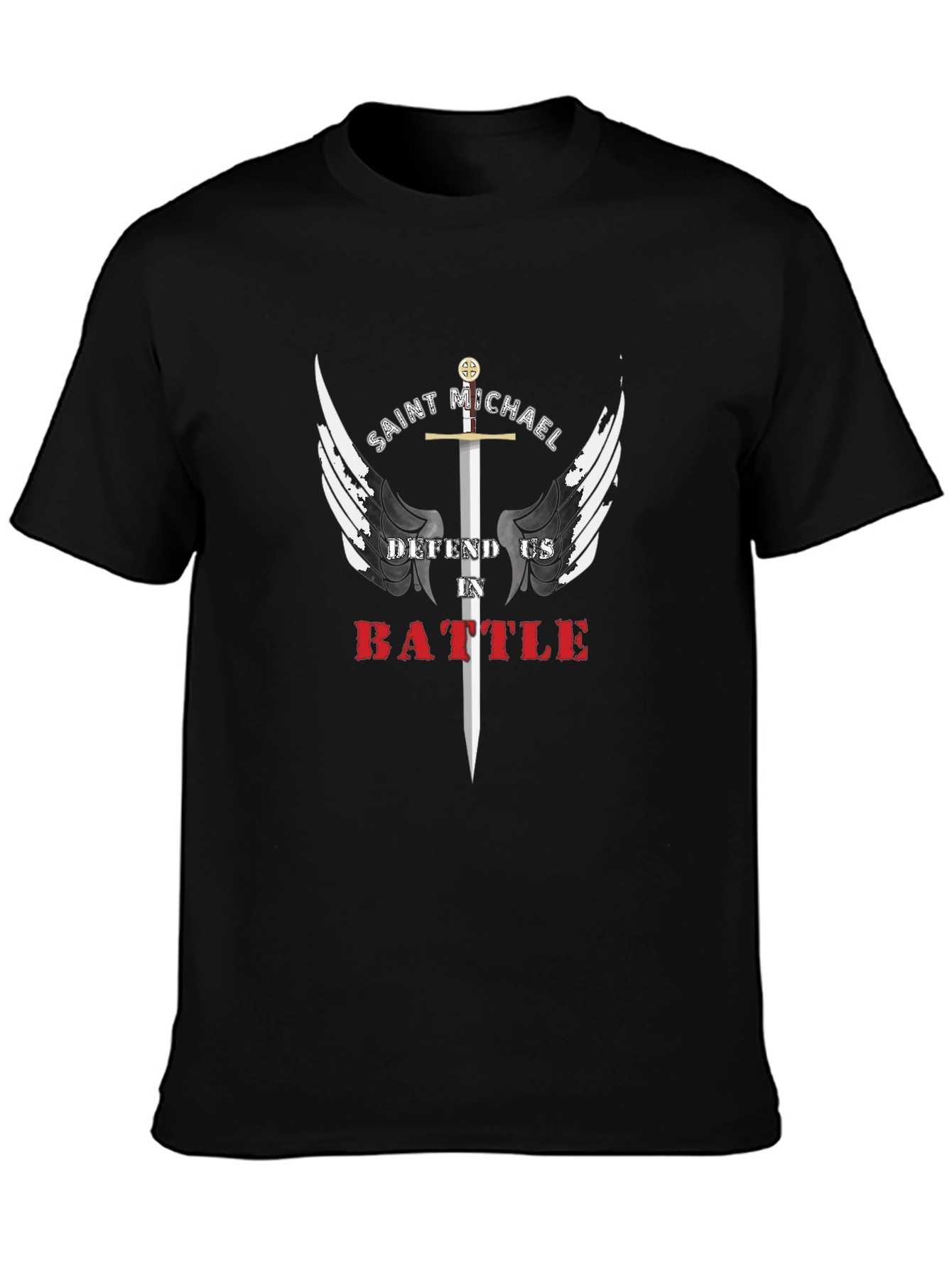 Saint Michael Defend Us T-Shirt