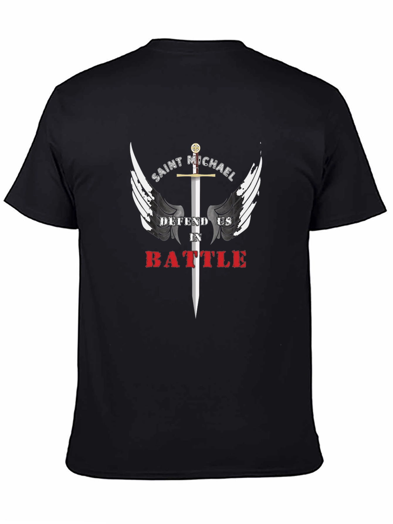 Saint Michael Defend Us T-Shirt