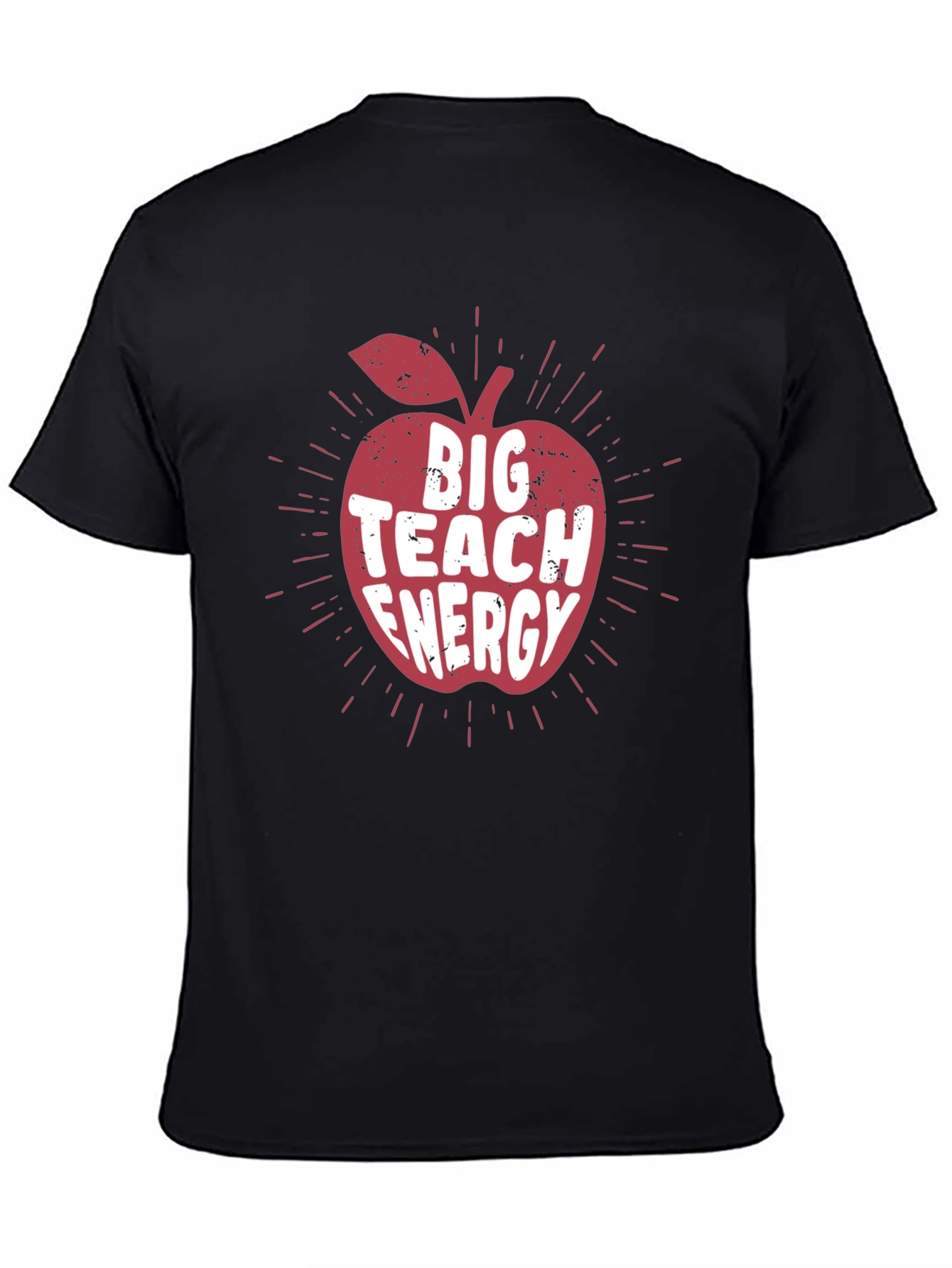 Big Teach Energy Teacher Apple T-Shirt