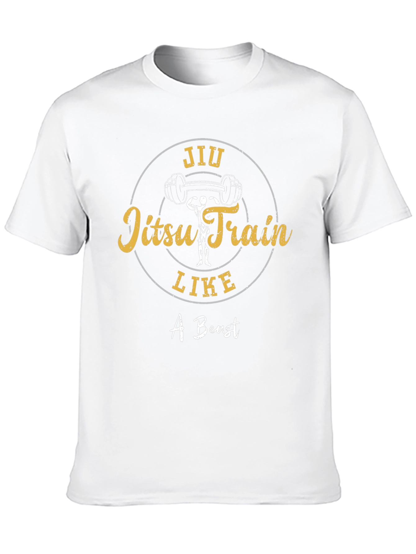 Jiu Jitsu Train Like A Beast Black T-Shirt