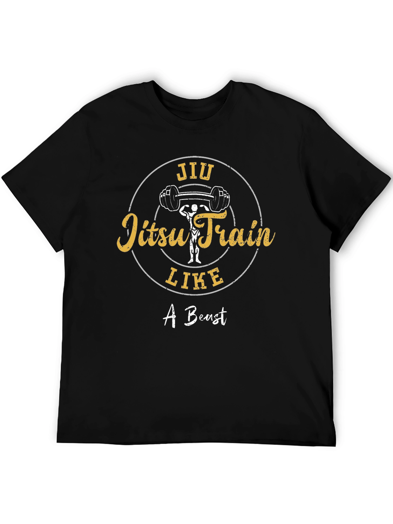 Jiu Jitsu Train Like A Beast Black T-Shirt