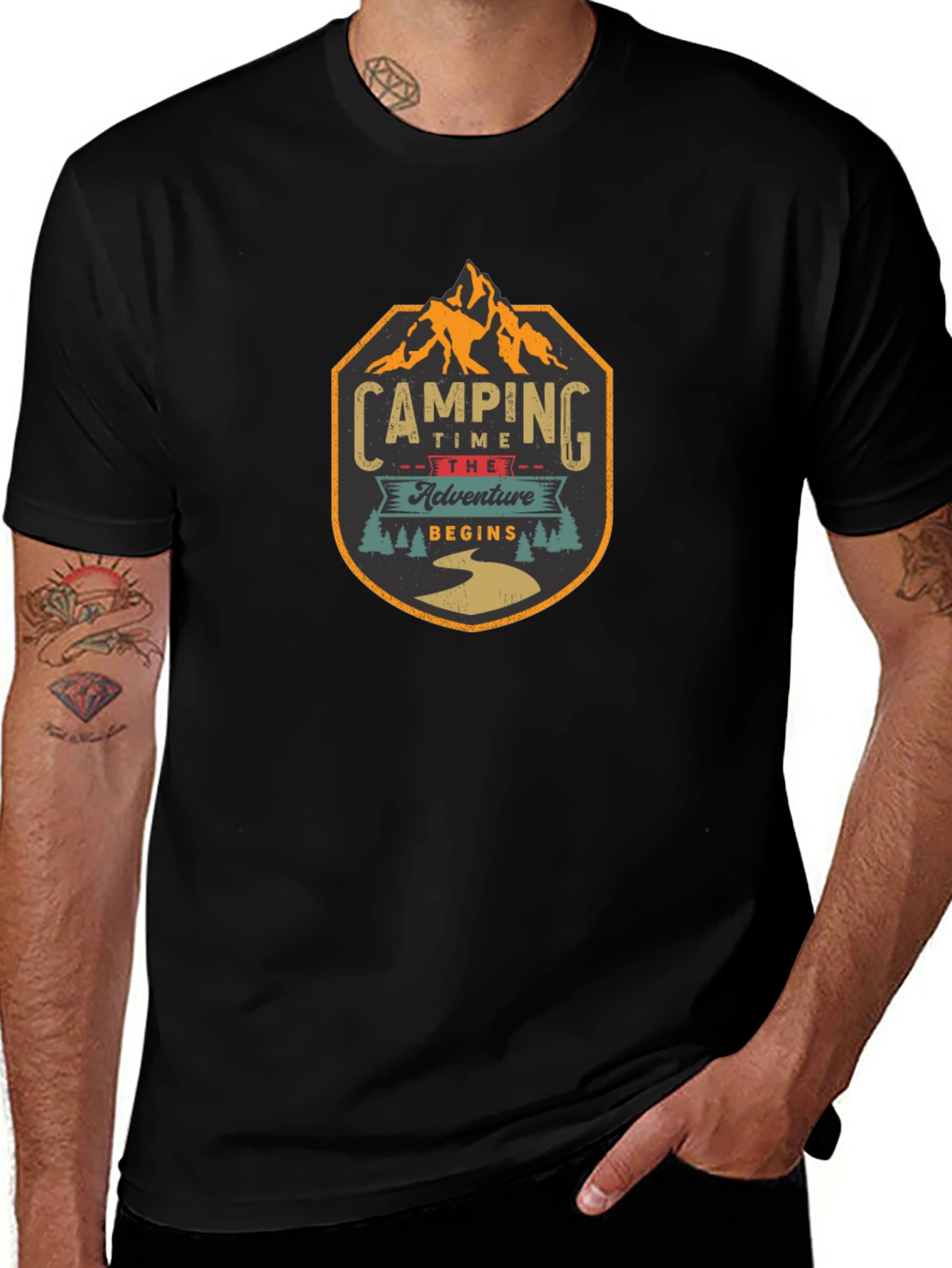 Camping Adventure Begins Graphic T-Shirt