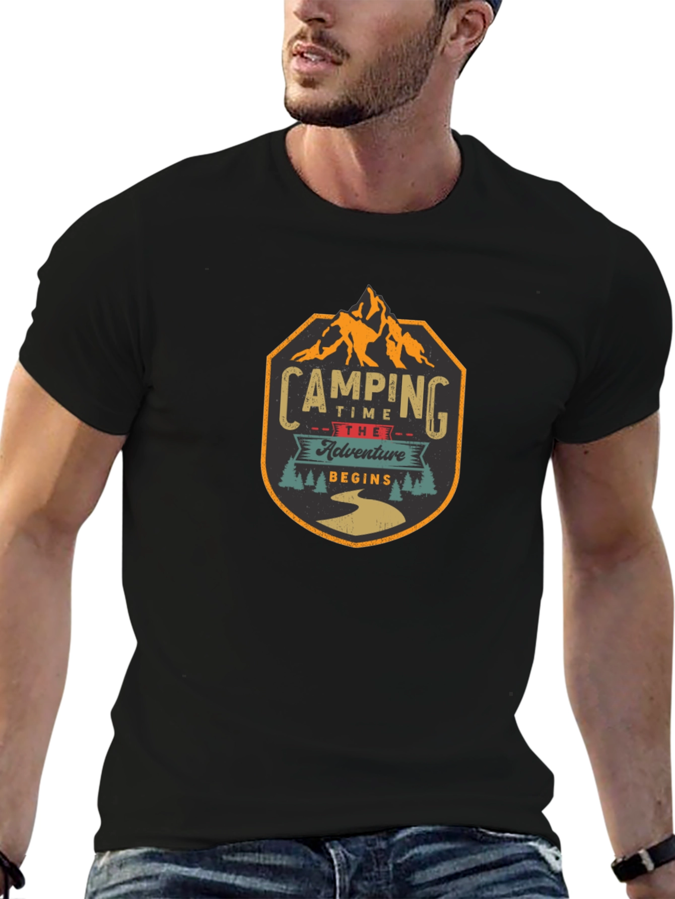 Camping Adventure Begins Graphic T-Shirt
