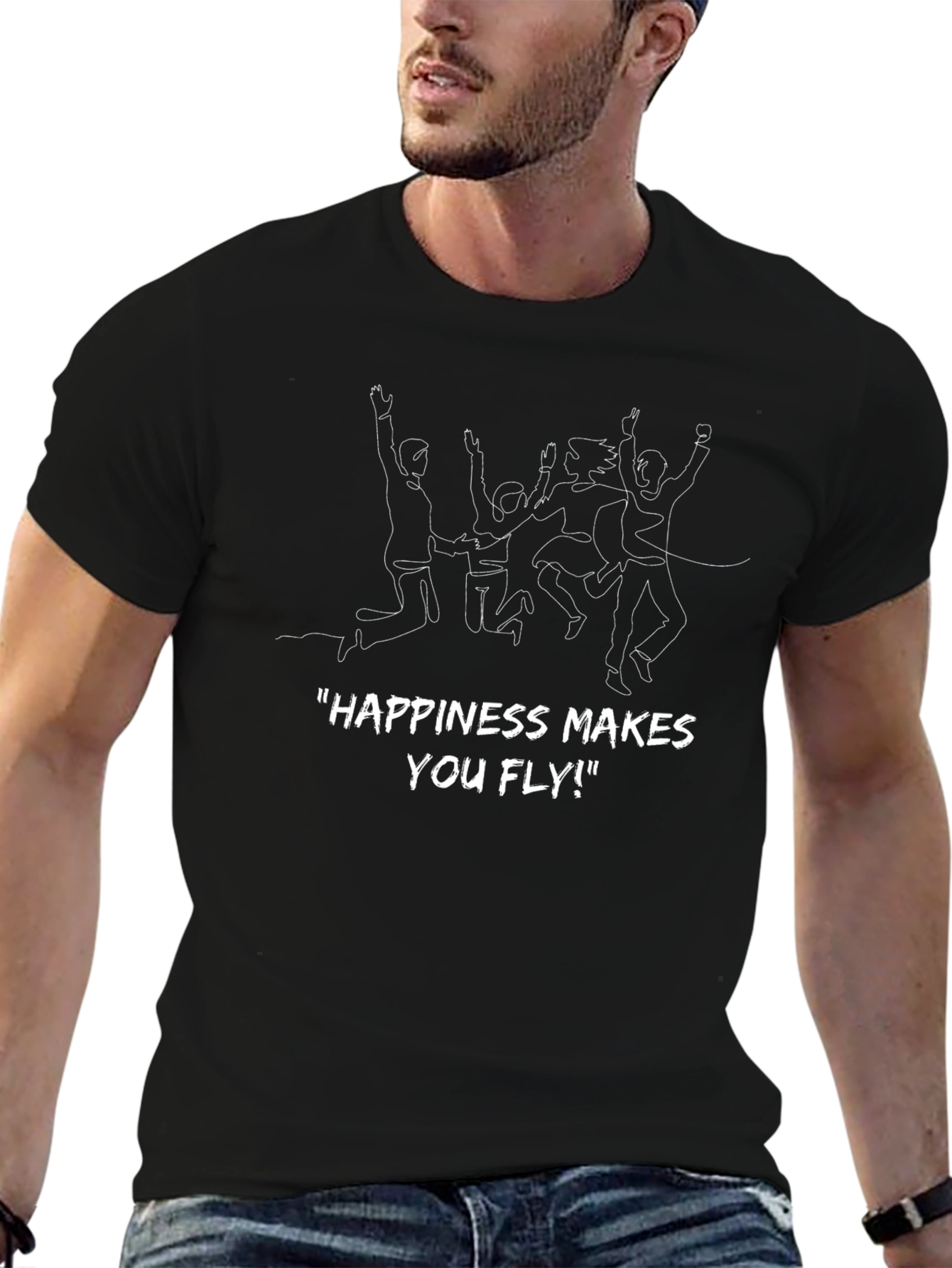 Happiness Makes You Fly Graphic Tee