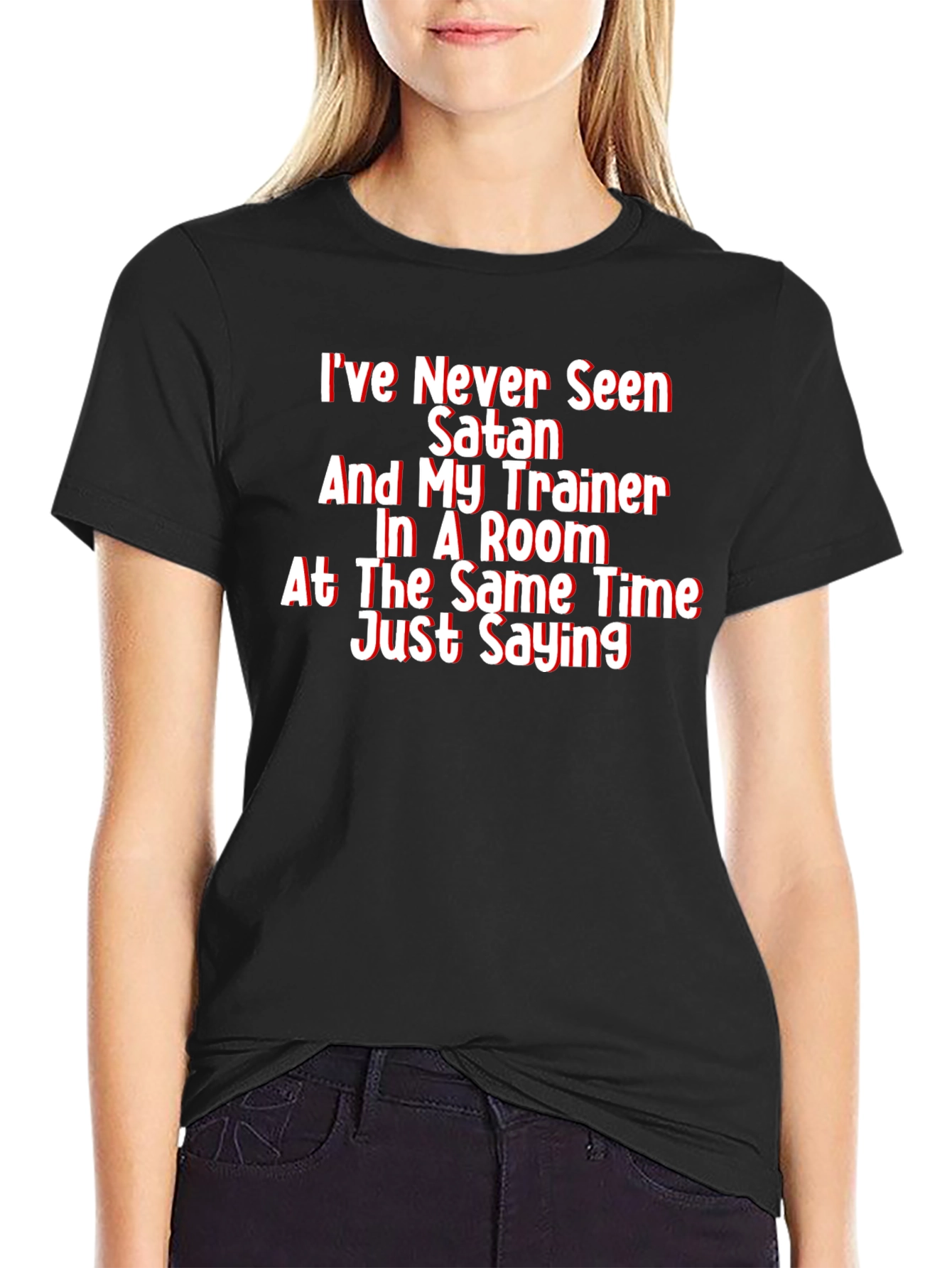 Satan Trainer Funny Graphic T-Shirt