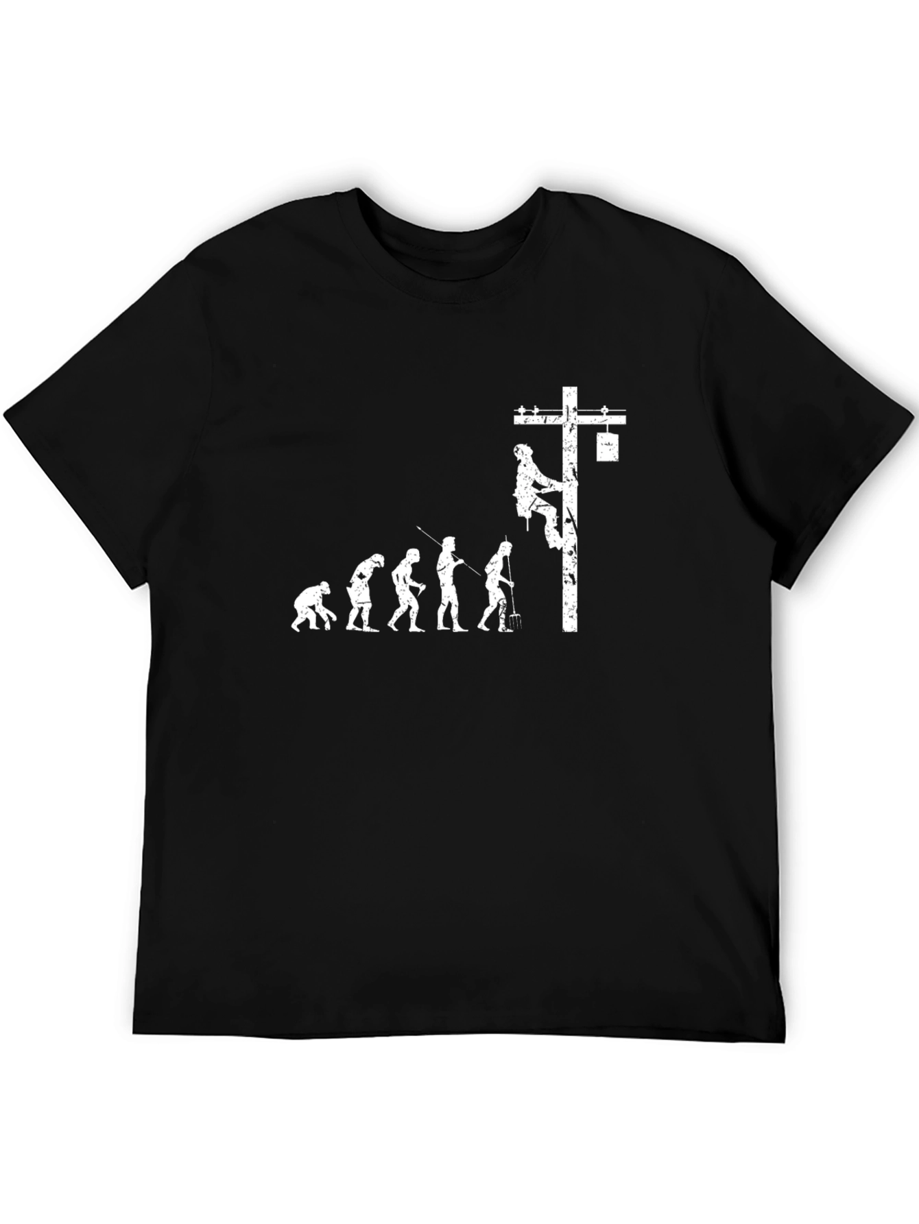 Electric Lineman Evolution Graphic T-Shirt