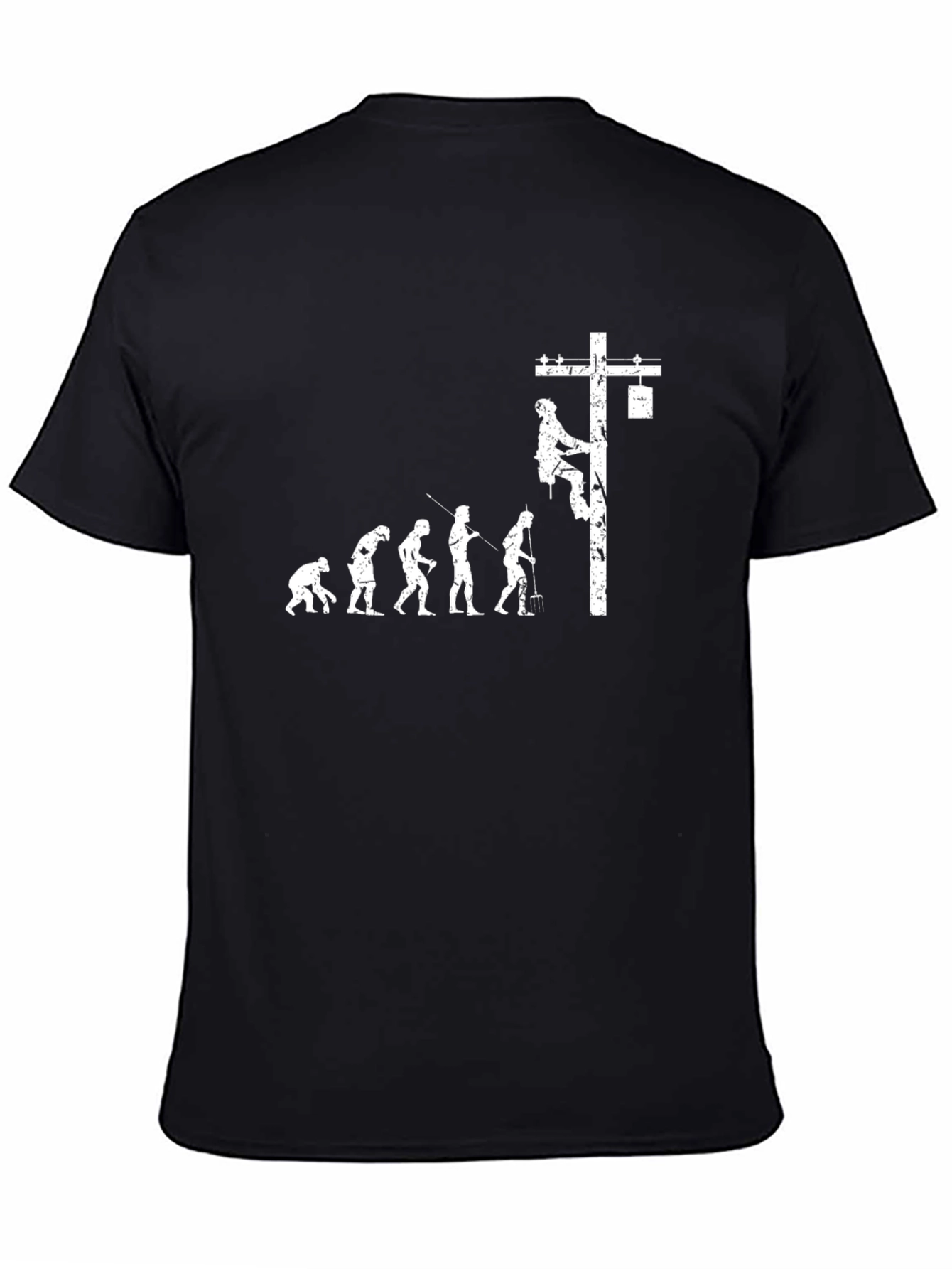 Electric Lineman Evolution Graphic T-Shirt