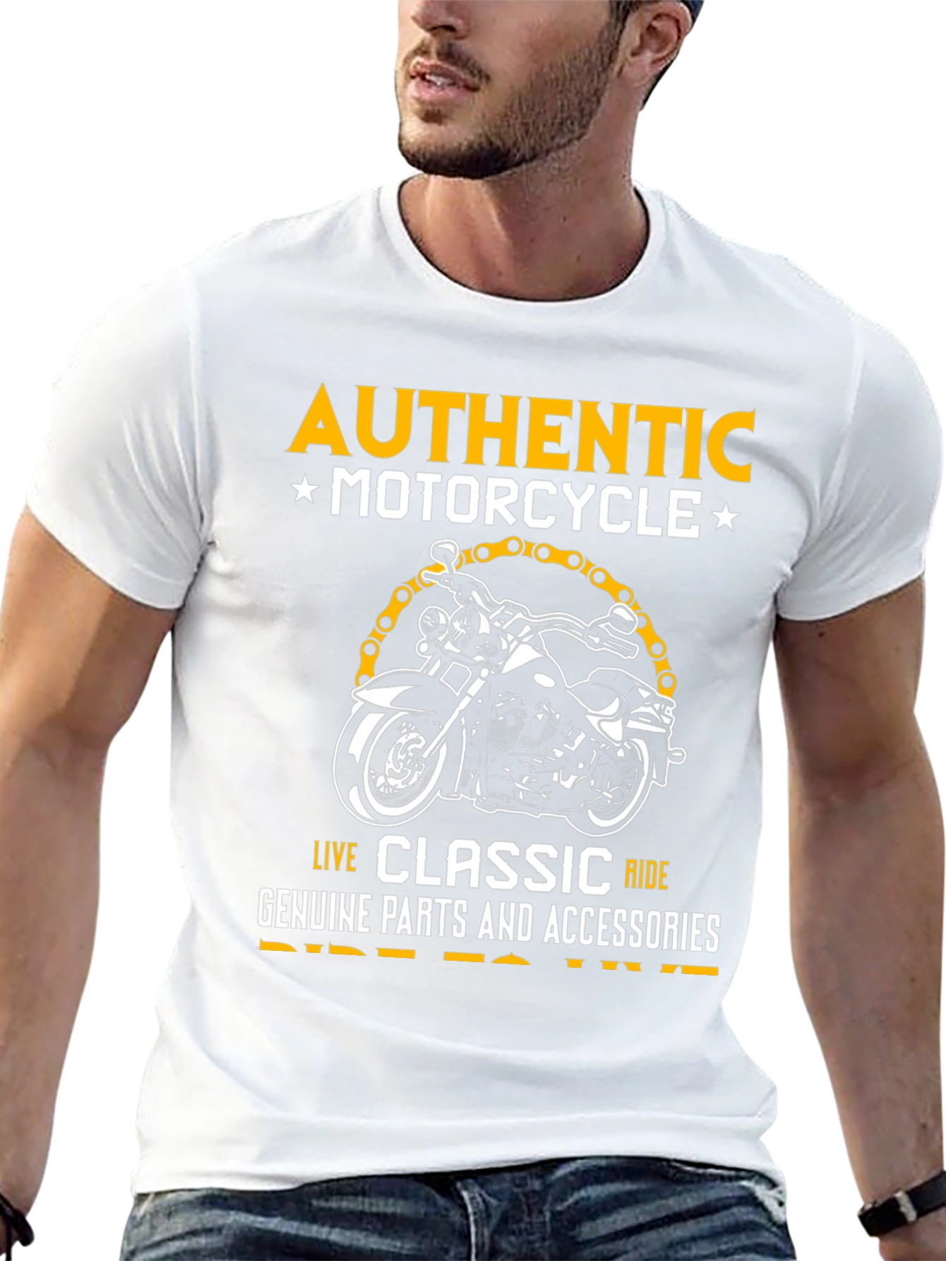 Authentic Motorcycle Graphic Tee