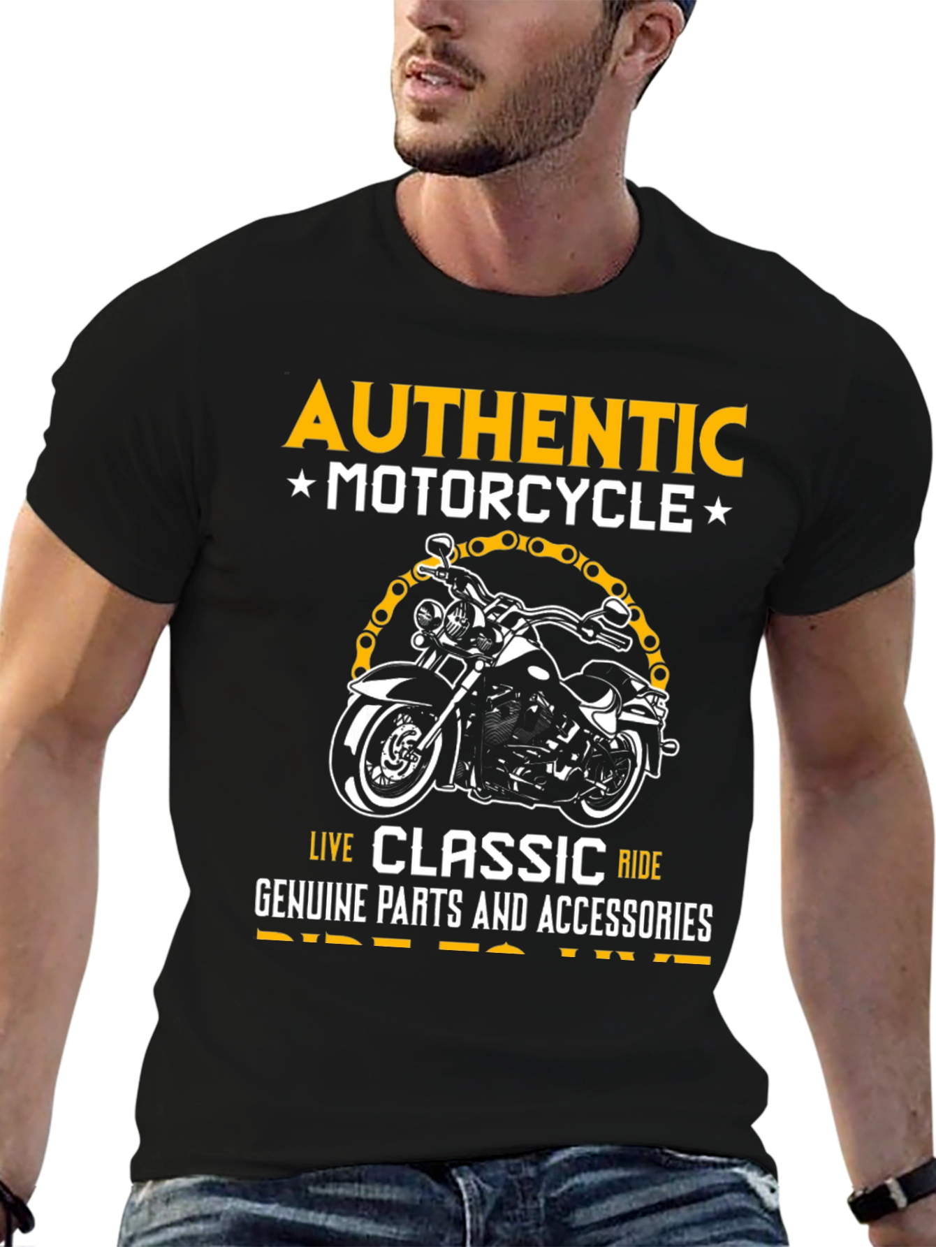 Authentic Motorcycle Graphic Tee