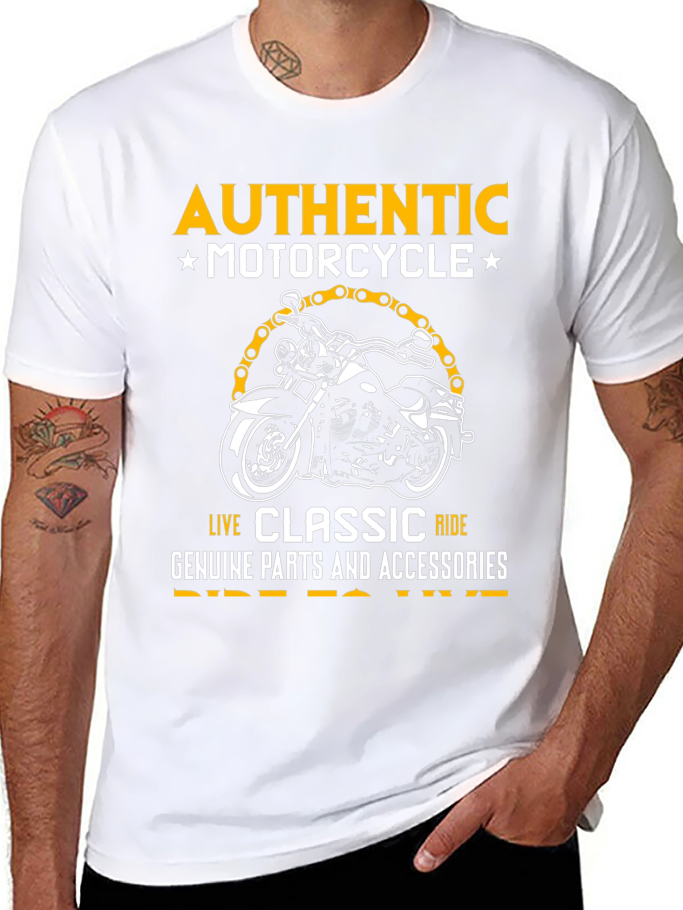 Authentic Motorcycle Graphic Tee
