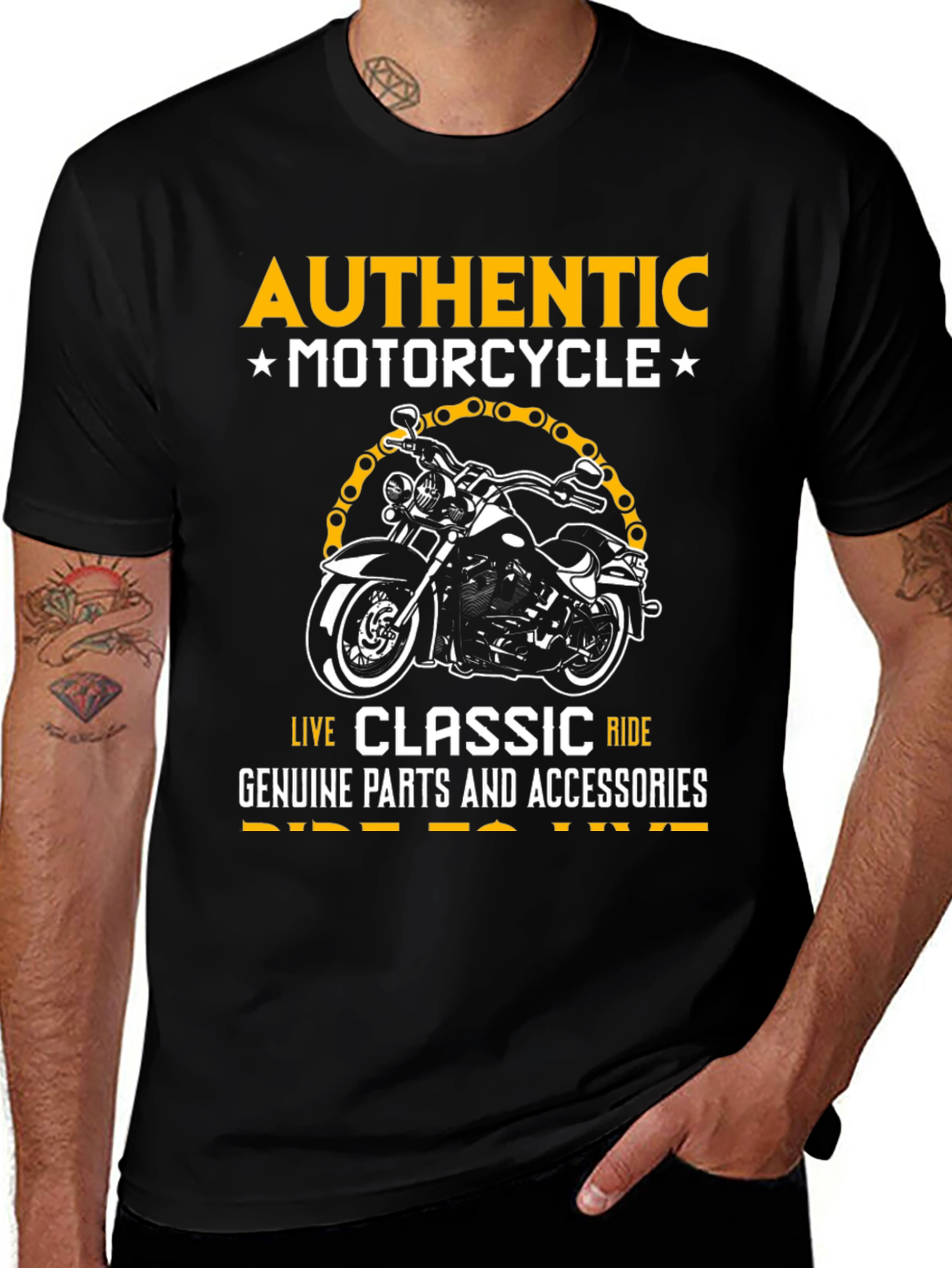 Authentic Motorcycle Graphic Tee