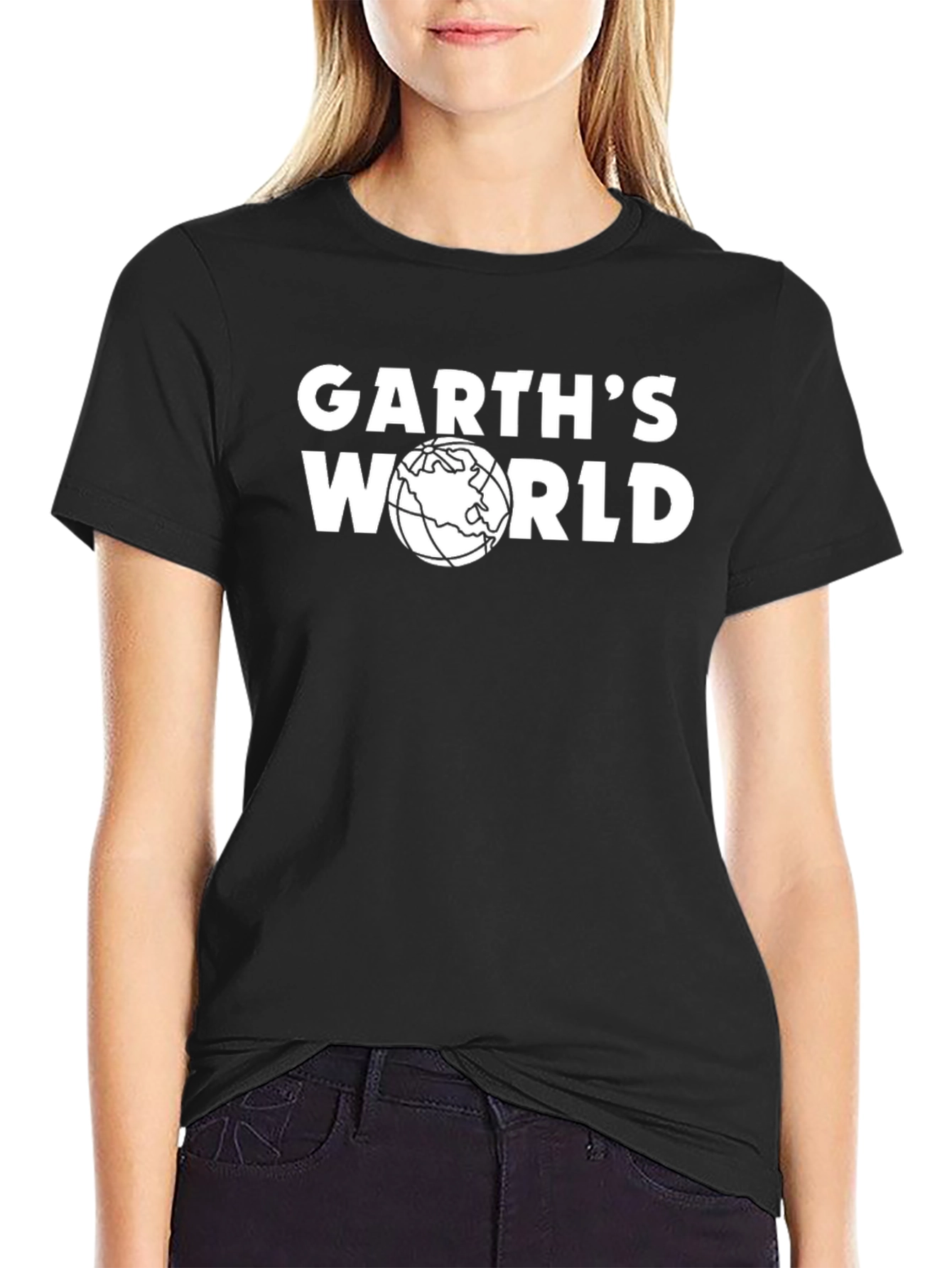 Garths World Graphic Tee - Black T-Shirt