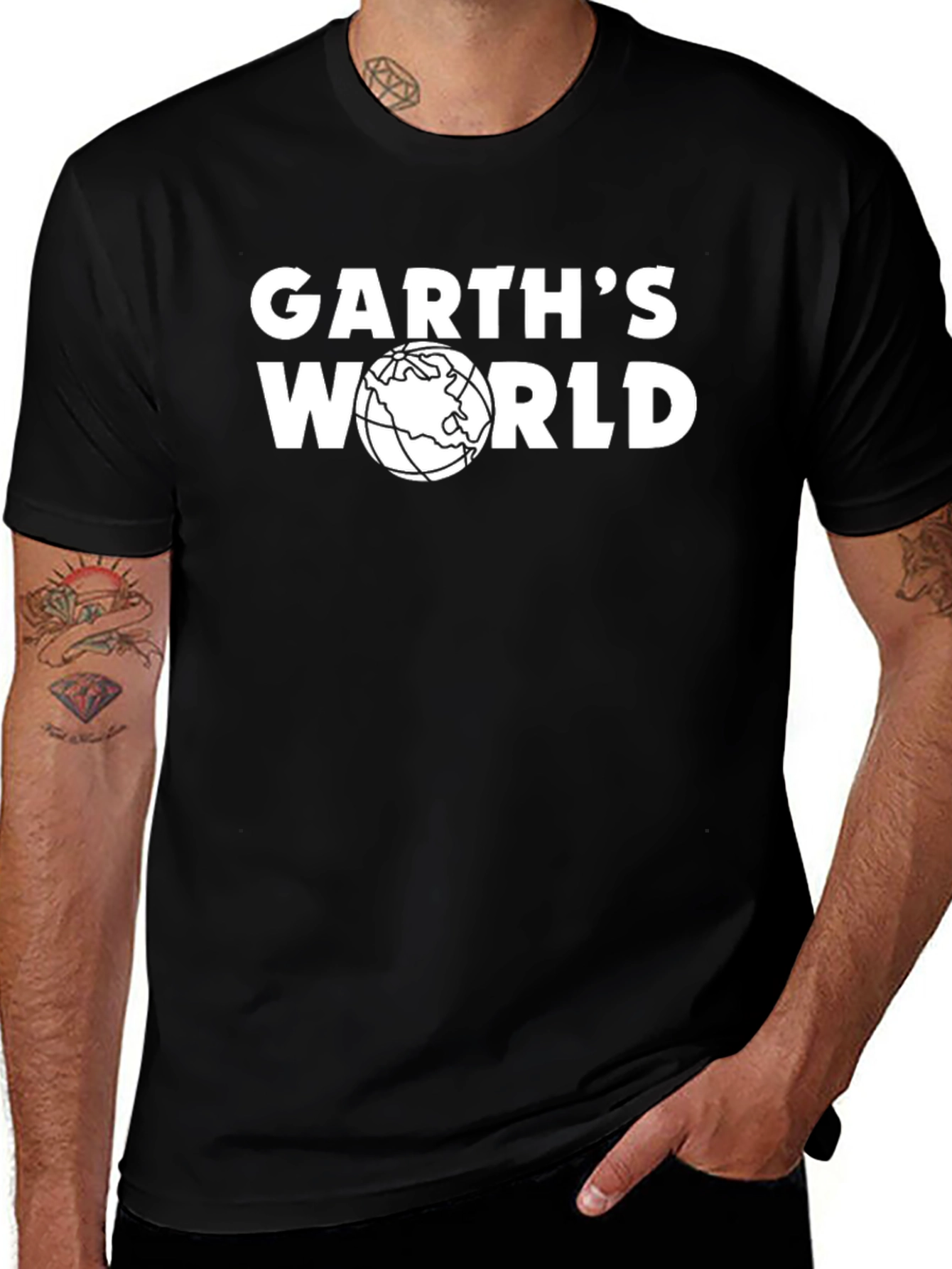Garths World Graphic Tee - Black T-Shirt