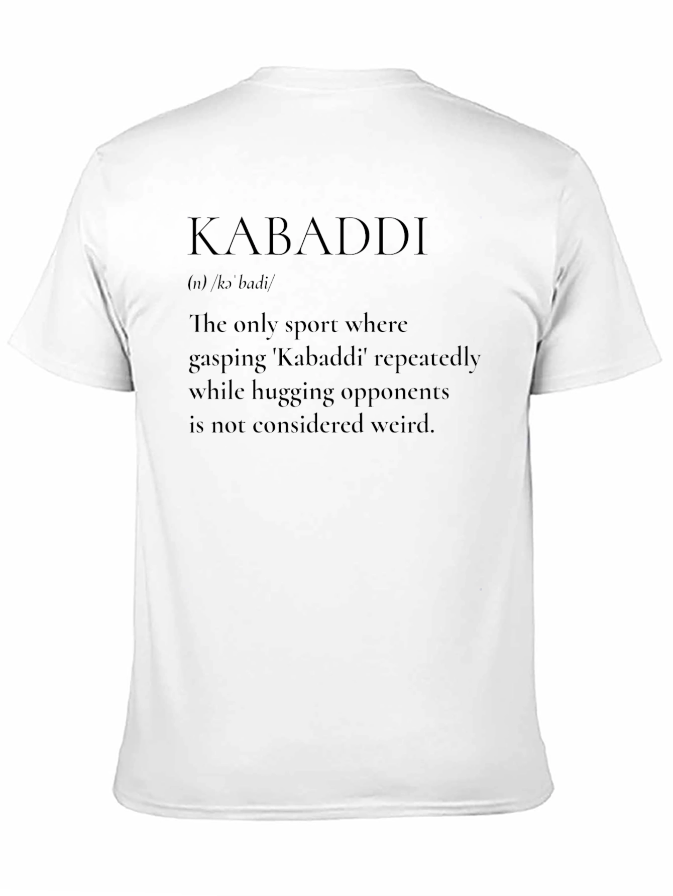 Kabaddi Definition T-Shirt - Funny Sports Tee