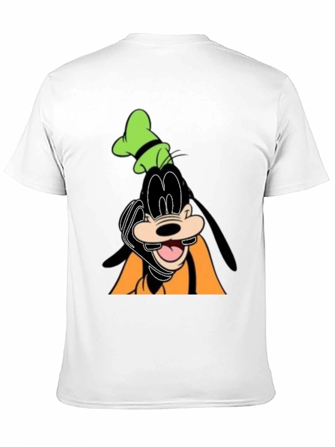 Goofy Cartoon Graphic Black T-Shirt
