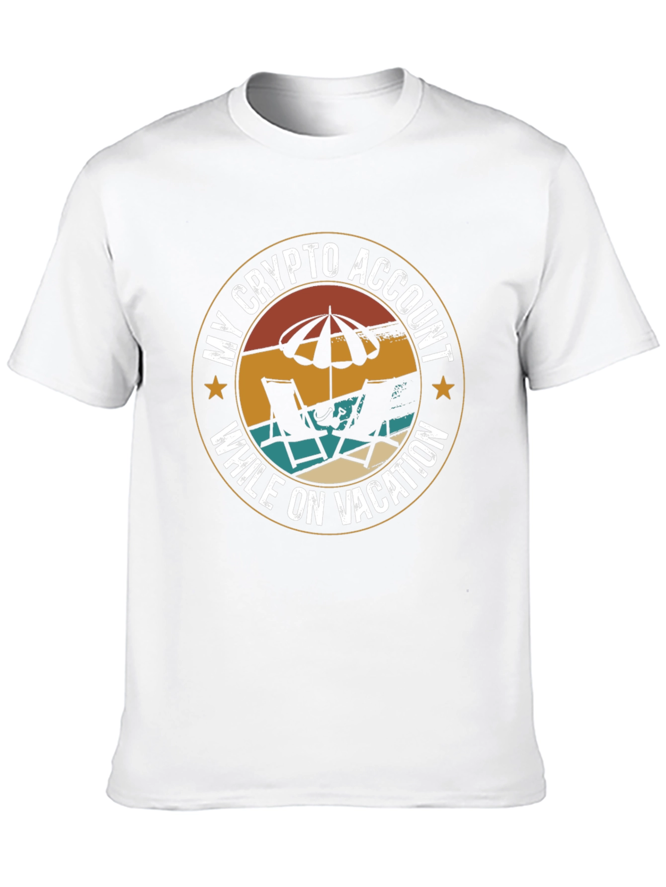 Crypto Vacation T-Shirt - Relax & Earn!