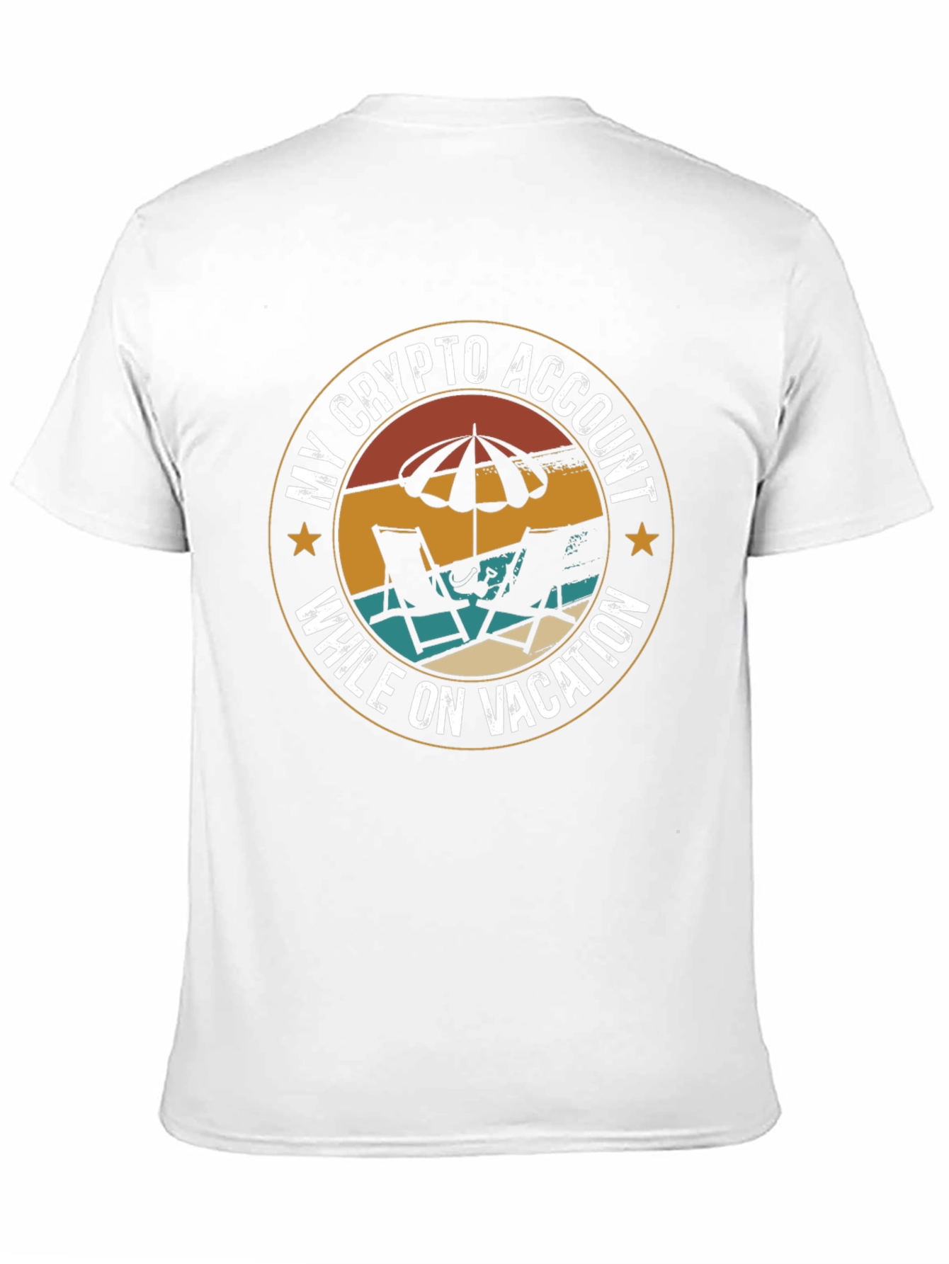 Crypto Vacation T-Shirt - Relax & Earn!