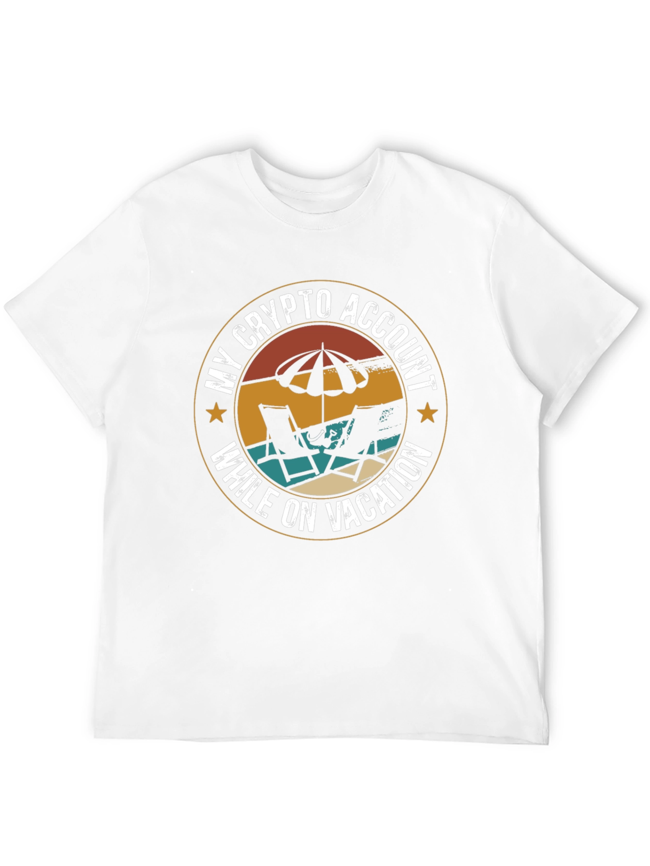 Crypto Vacation T-Shirt - Relax & Earn!