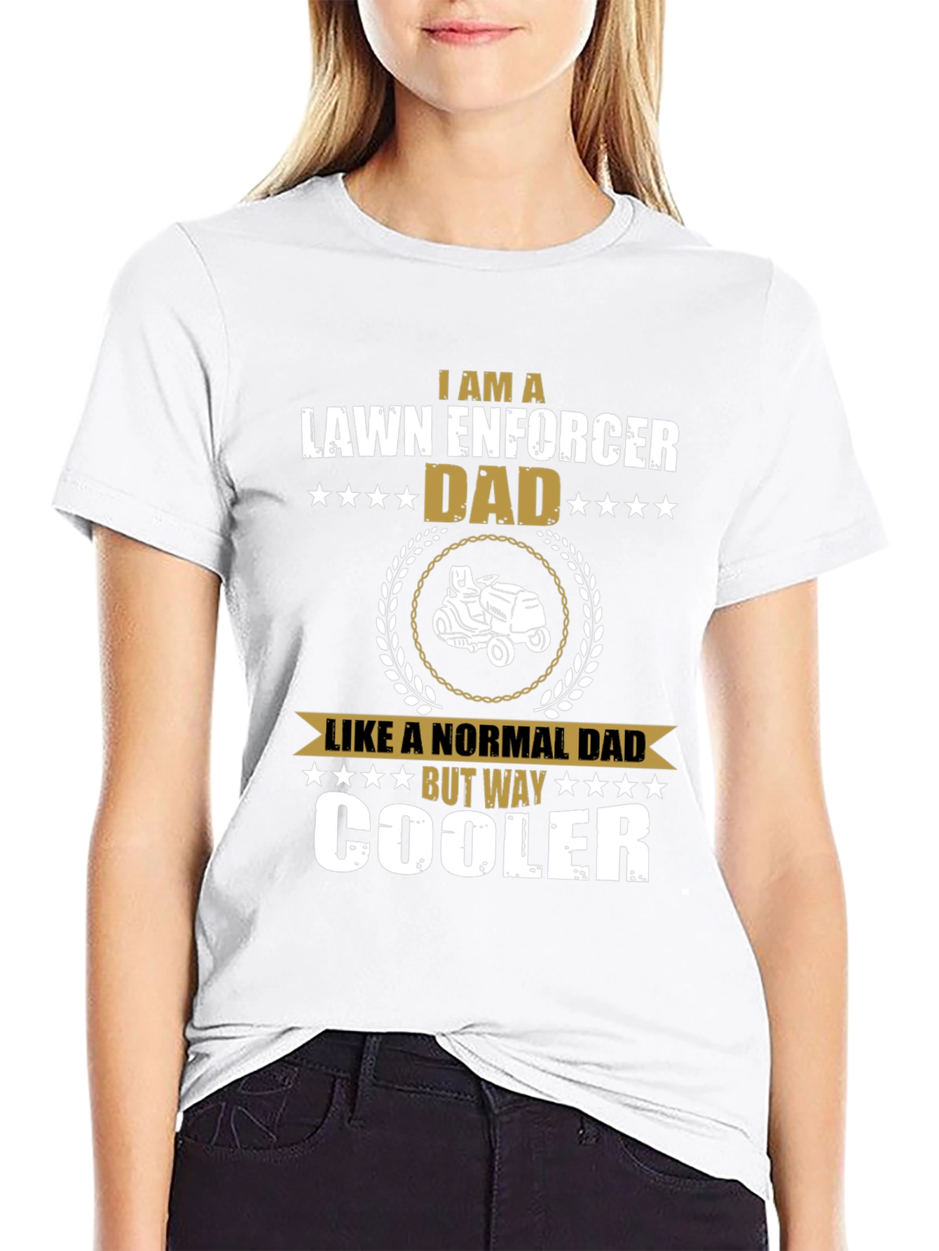 Lawn Enforcer Dad T-Shirt - Cool Dad Gift