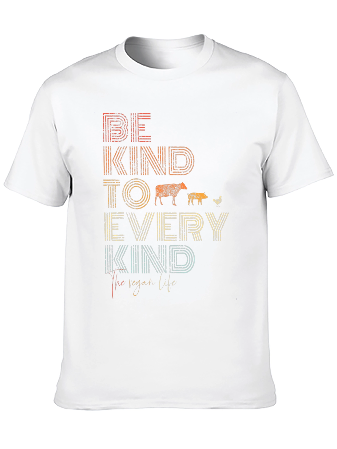 Be Kind Vegan Graphic Tee - Unisex Black T-Shirt