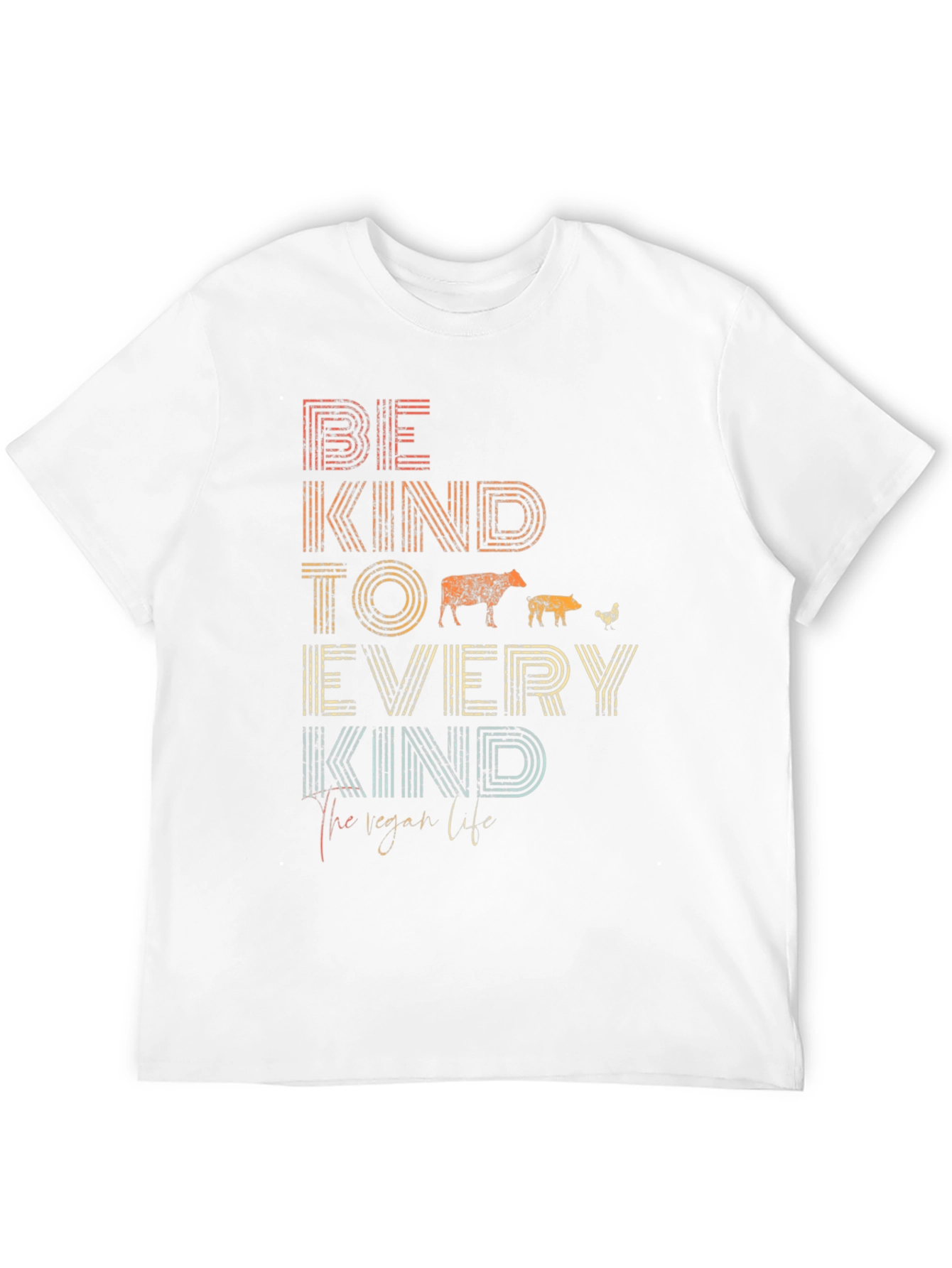 Be Kind Vegan Graphic Tee - Unisex Black T-Shirt