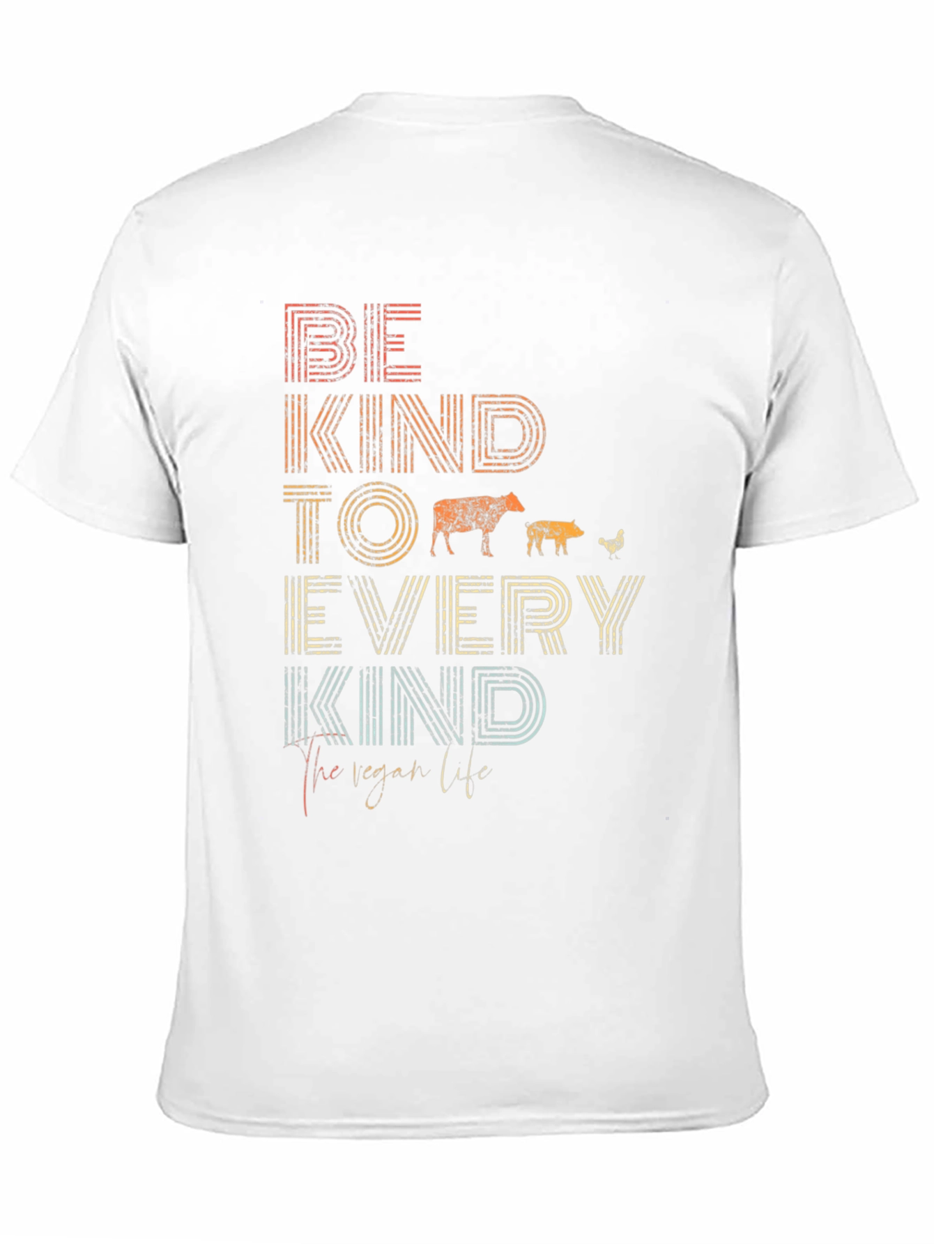 Be Kind Vegan Graphic Tee - Unisex Black T-Shirt