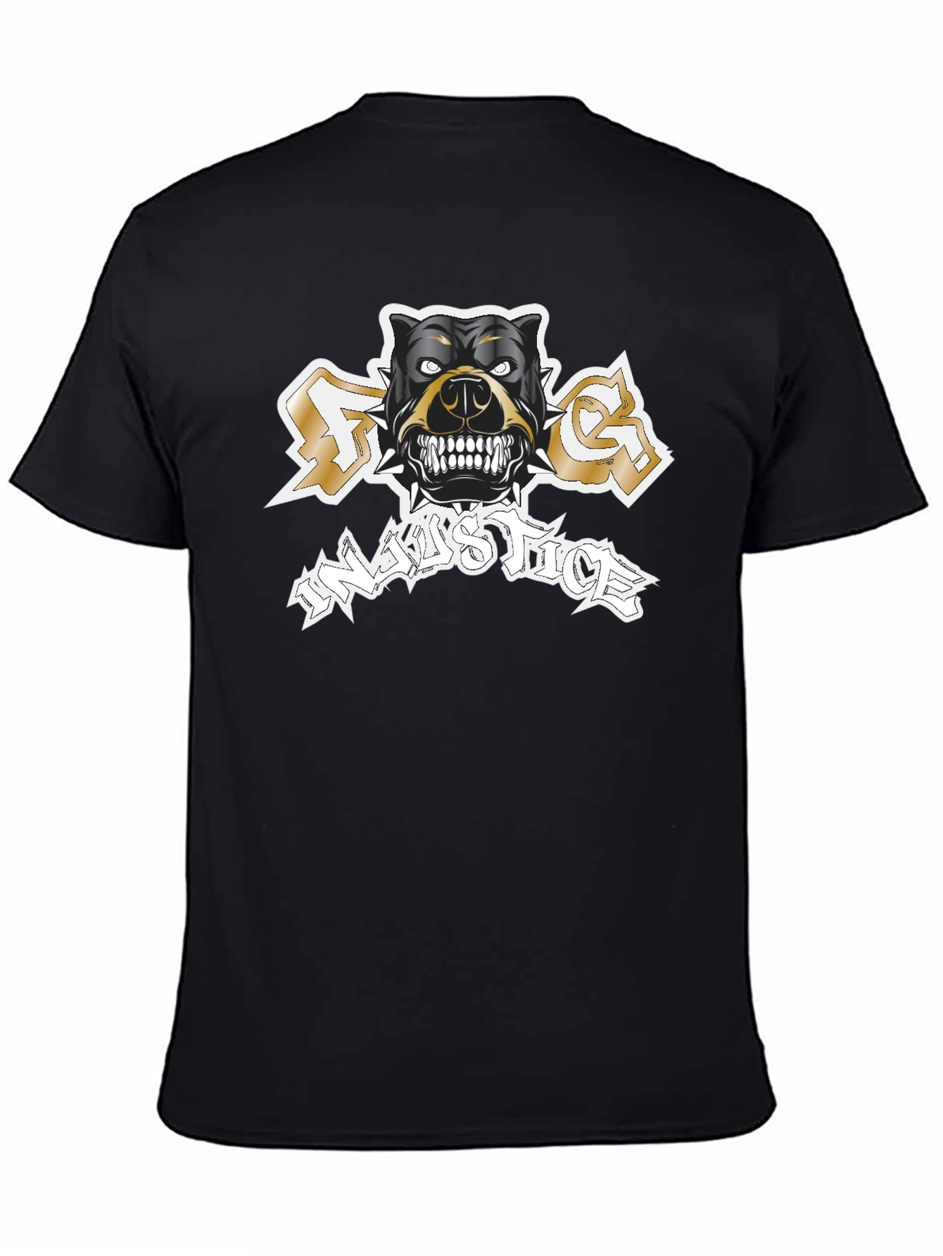 Dog Injustice T-Shirt - Mens Black Graphic Tee