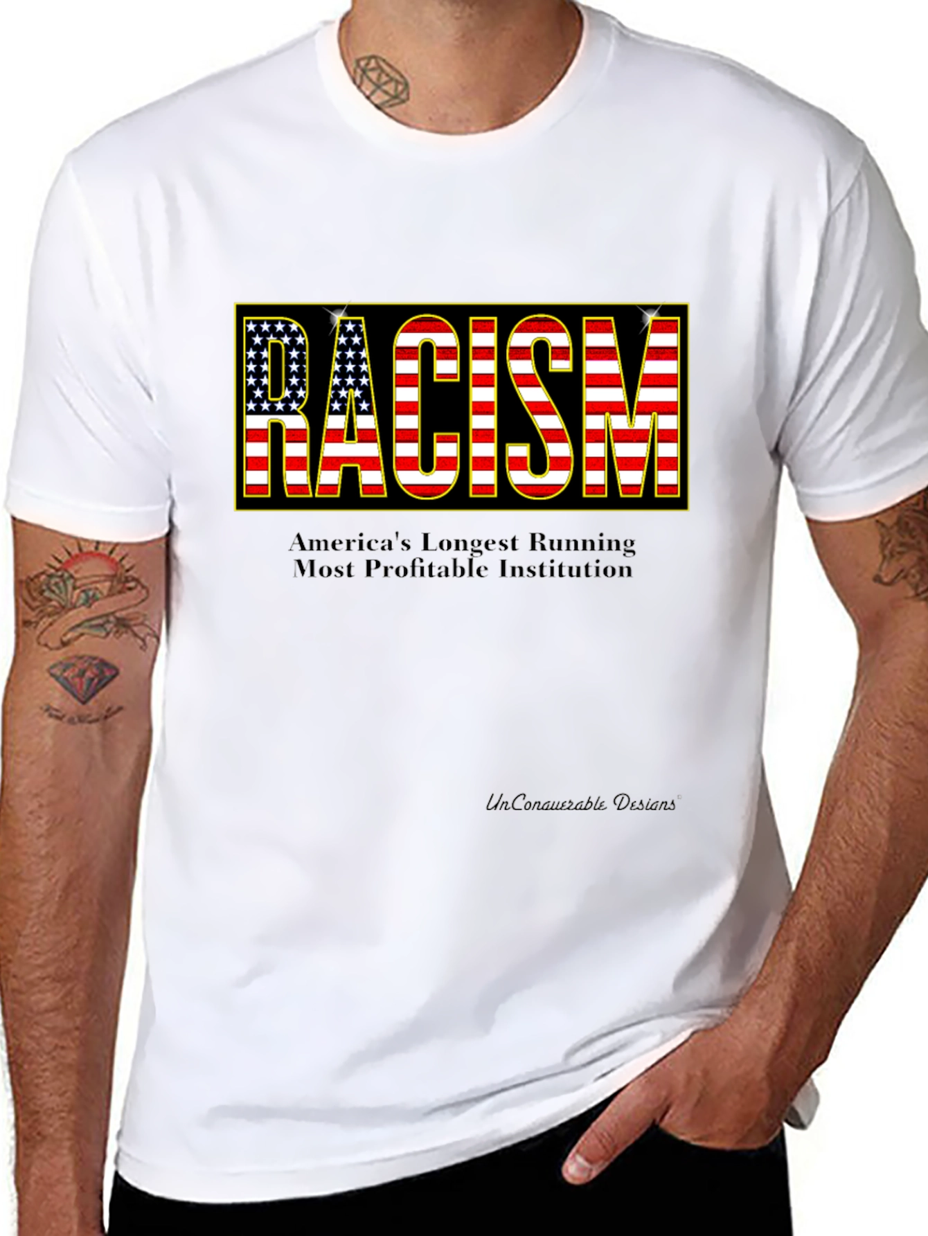 Statement T-Shirt: Racism - Americas Institution