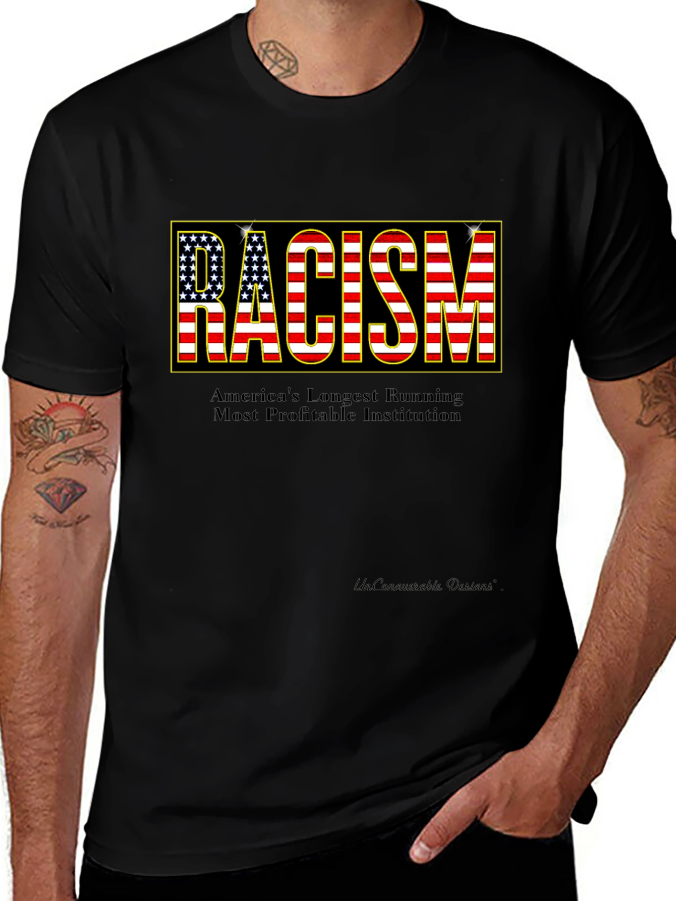Statement T-Shirt: Racism - Americas Institution