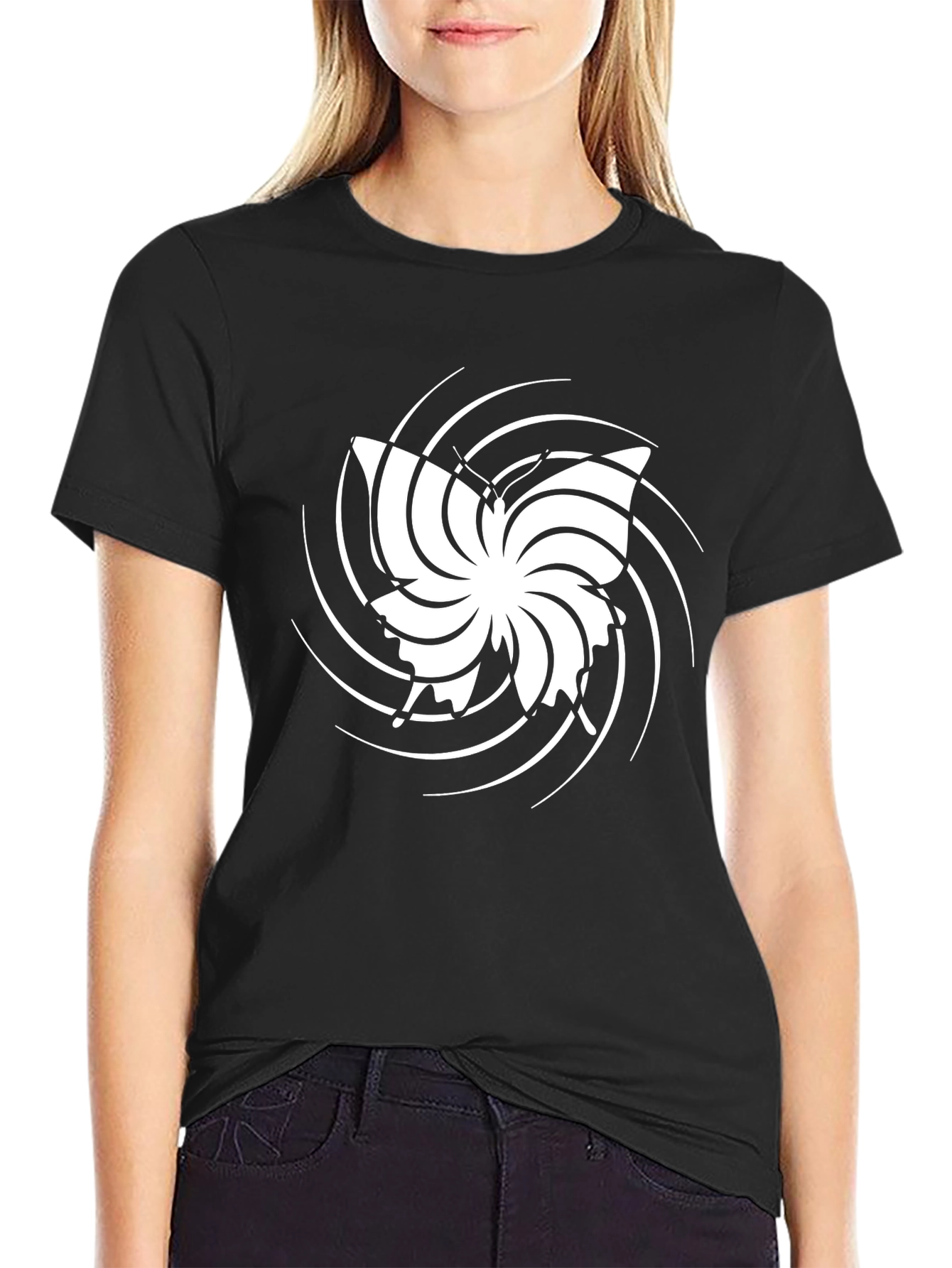 Butterfly Whirl T-Shirt - Stylish Graphic Tee