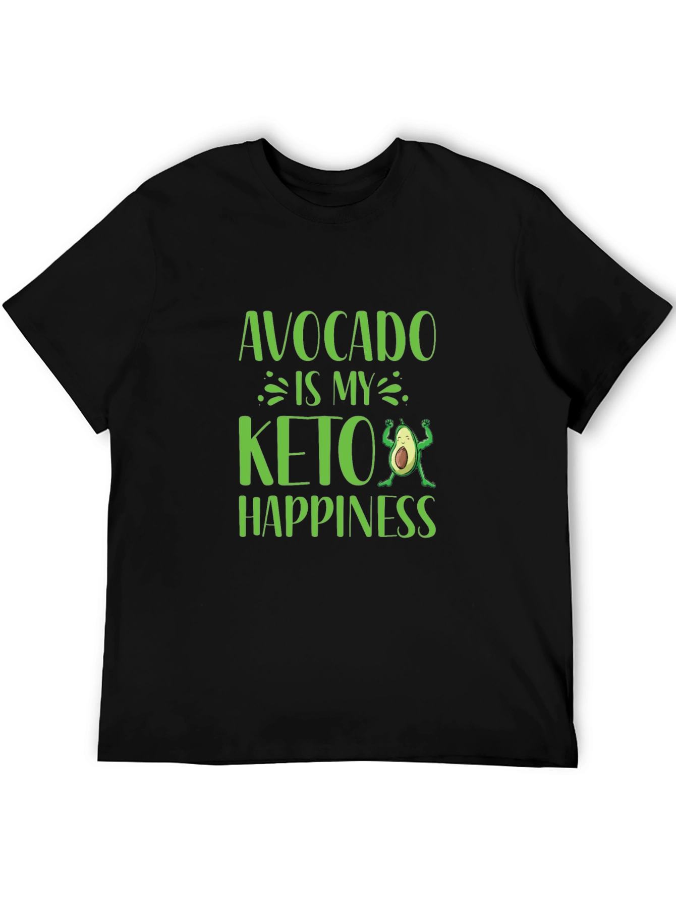 Avocado Keto Happiness Graphic T-Shirt