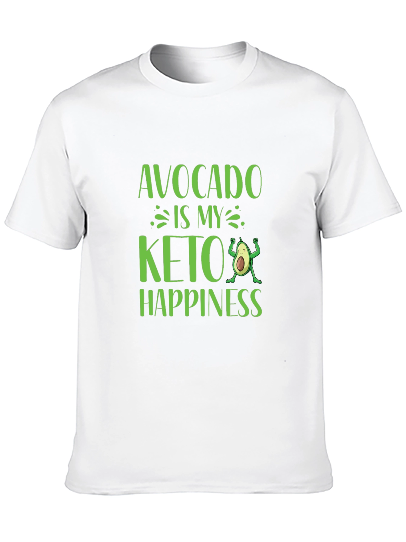 Avocado Keto Happiness Graphic T-Shirt