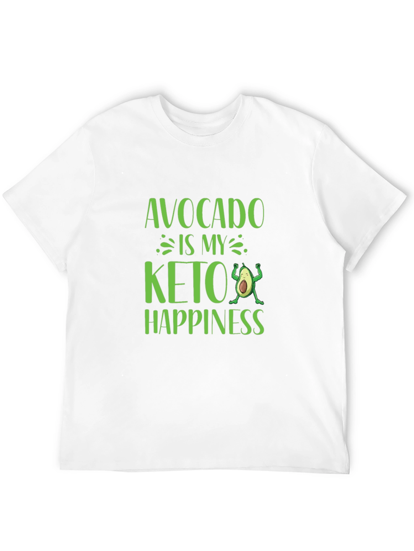 Avocado Keto Happiness Graphic T-Shirt