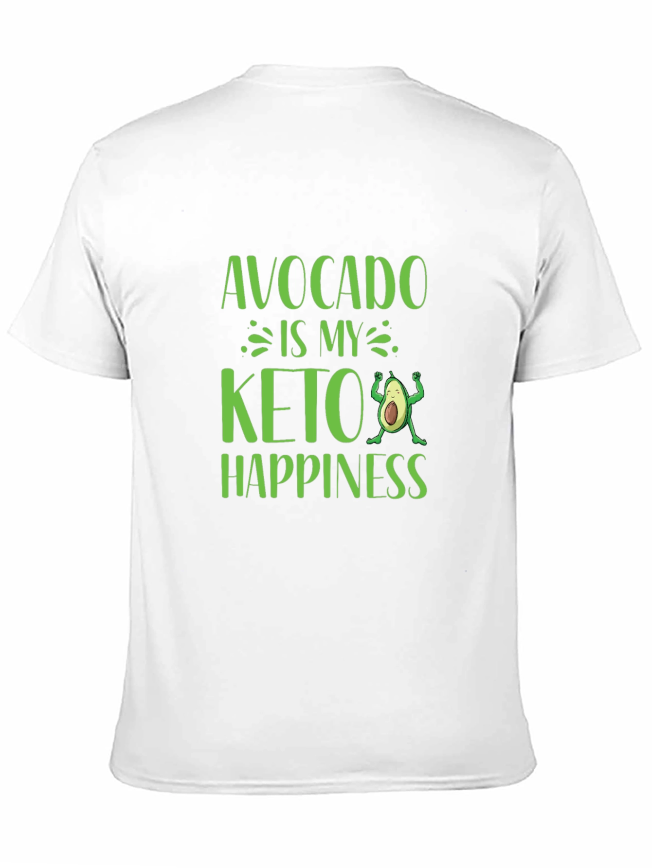 Avocado Keto Happiness Graphic T-Shirt
