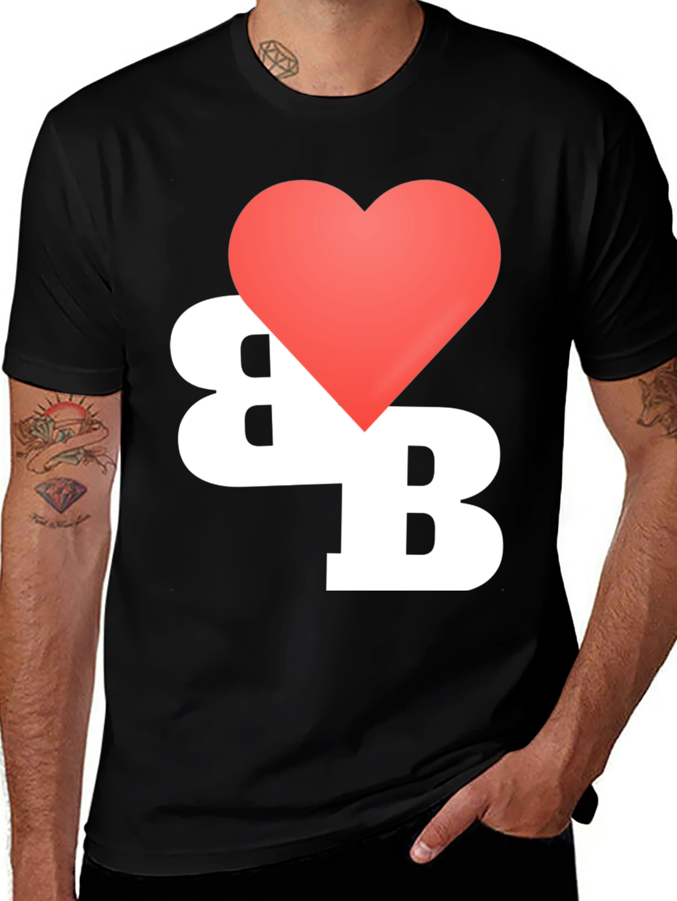 I Heart BB Black T-Shirt