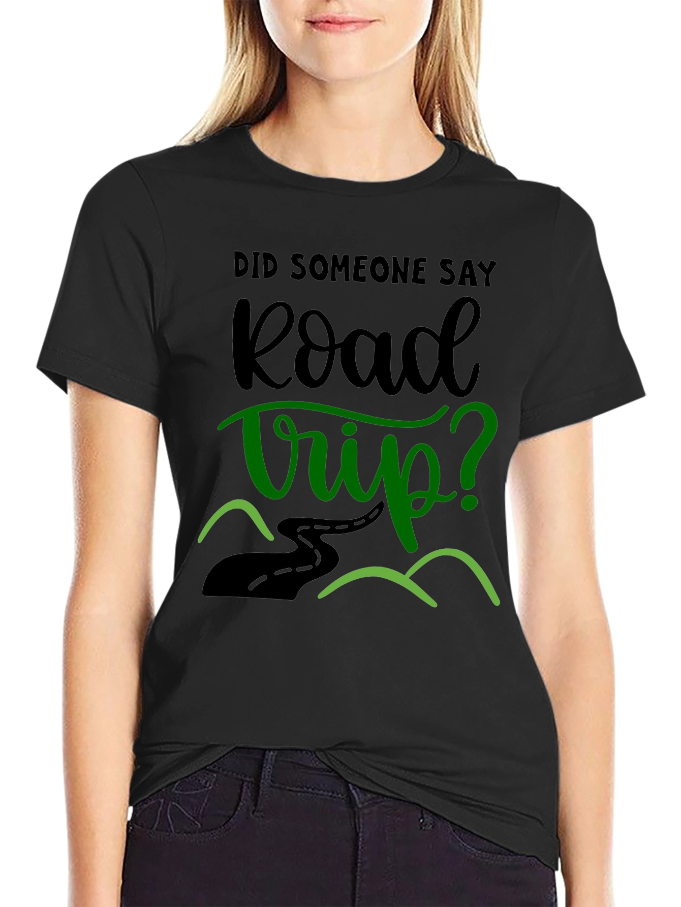 Road Trip T-Shirt - Black Graphic Tee