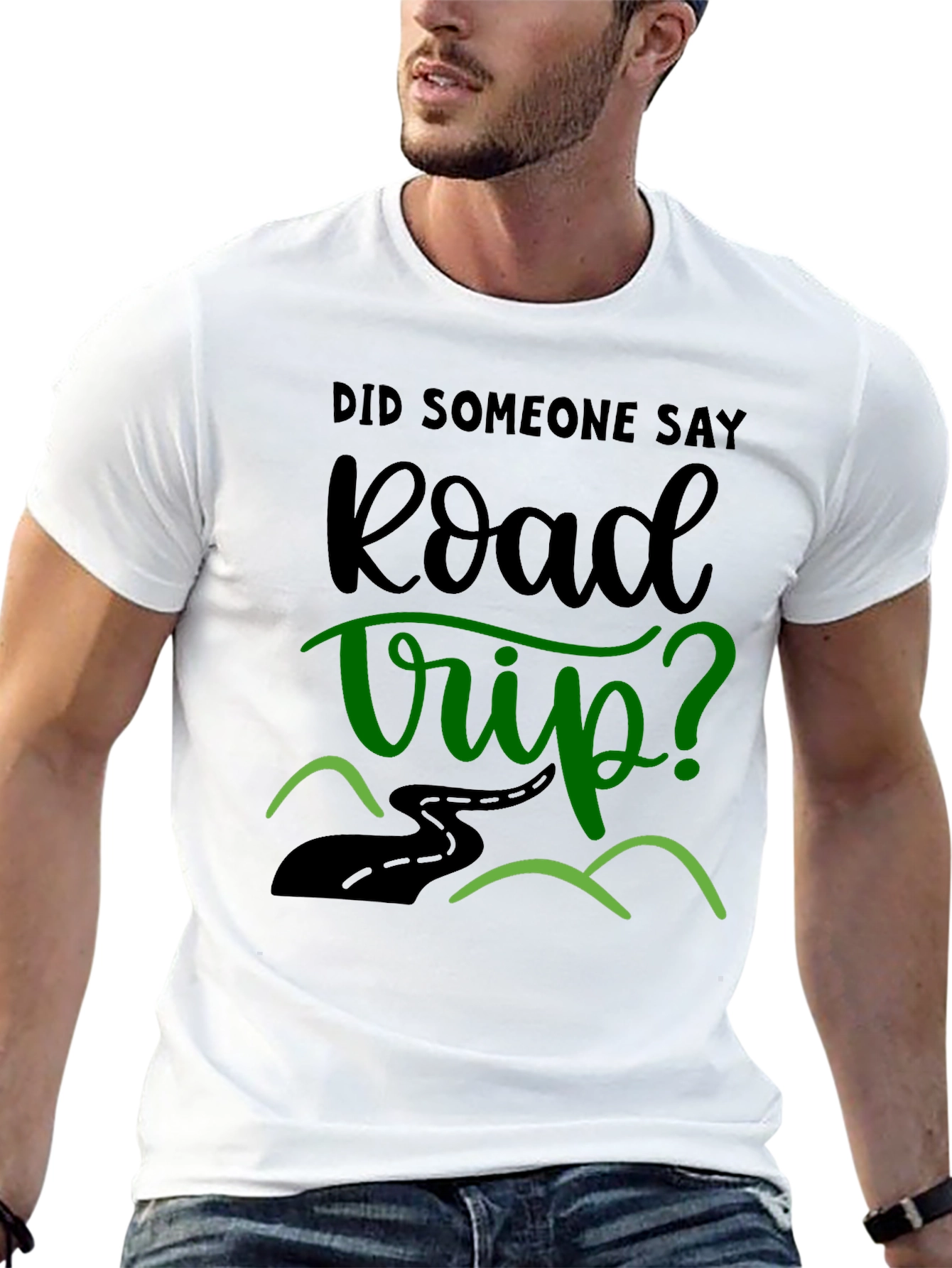 Road Trip T-Shirt - Black Graphic Tee