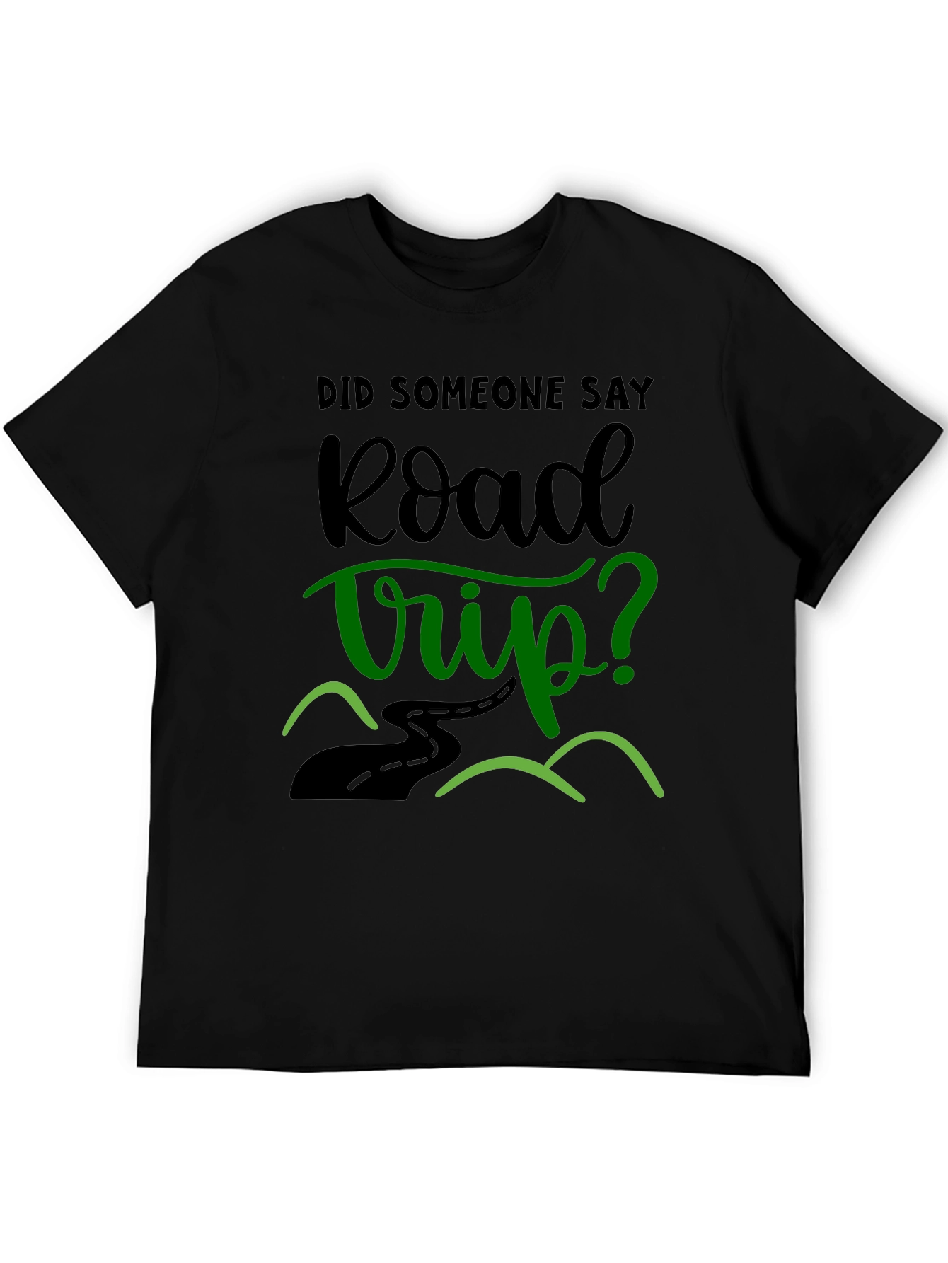 Road Trip T-Shirt - Black Graphic Tee
