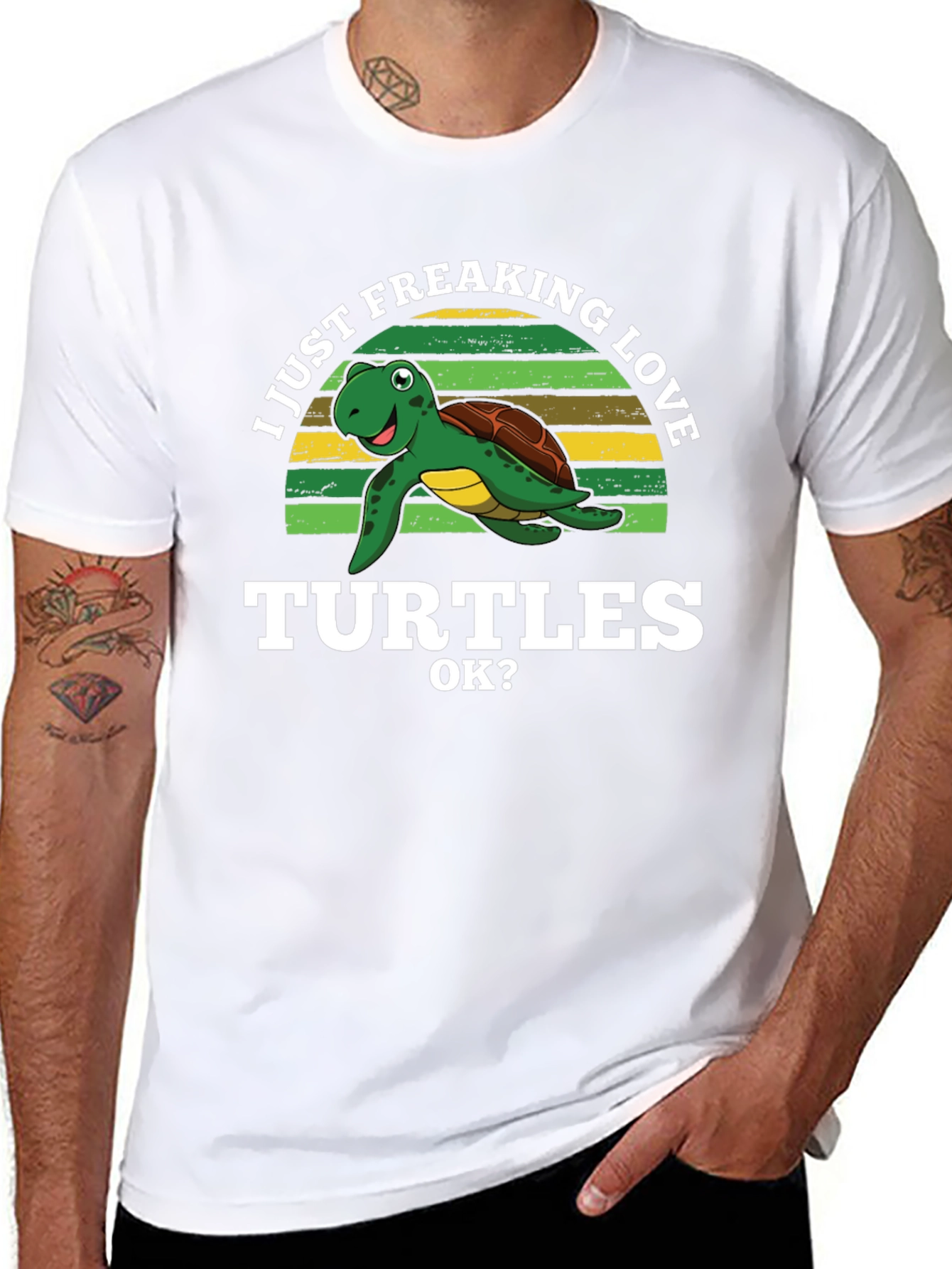 I Just Freaking Love Turtles Graphic T-Shirt