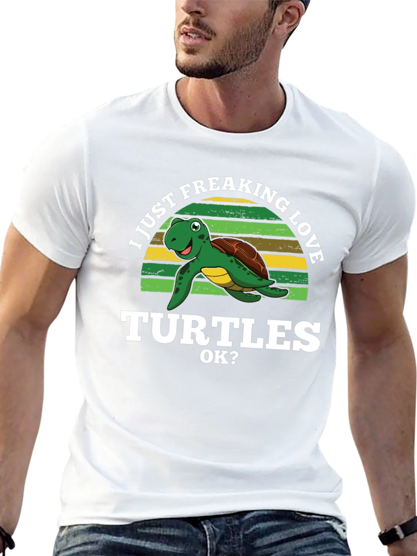 I Just Freaking Love Turtles Graphic T-Shirt