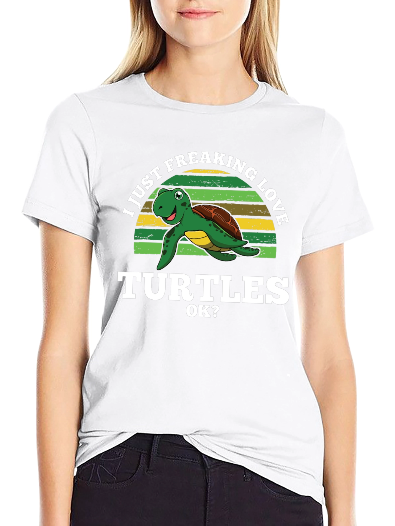 I Just Freaking Love Turtles Graphic T-Shirt