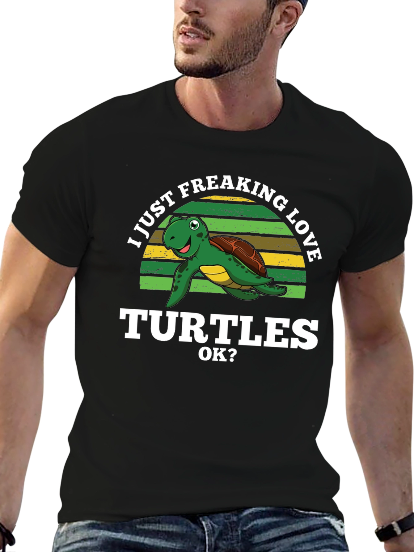 I Just Freaking Love Turtles Graphic T-Shirt