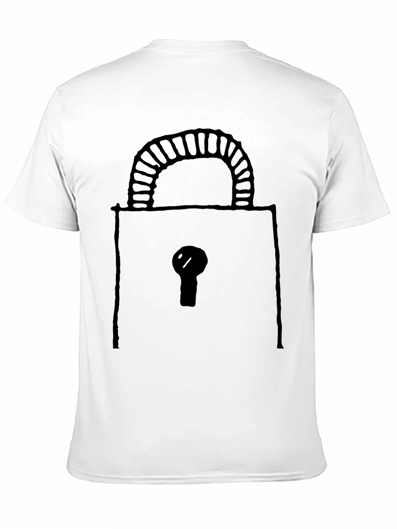 Lock Graphic Black T-Shirt