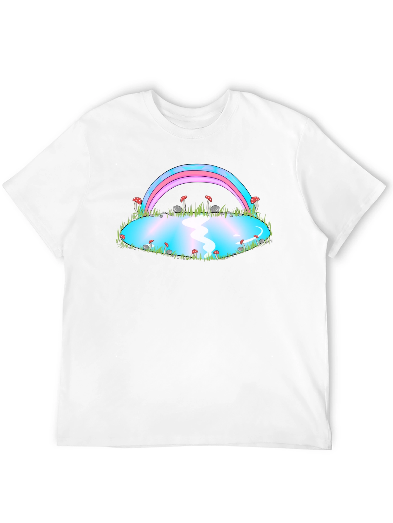 Trans Pride Rainbow Mushroom Pond T-Shirt