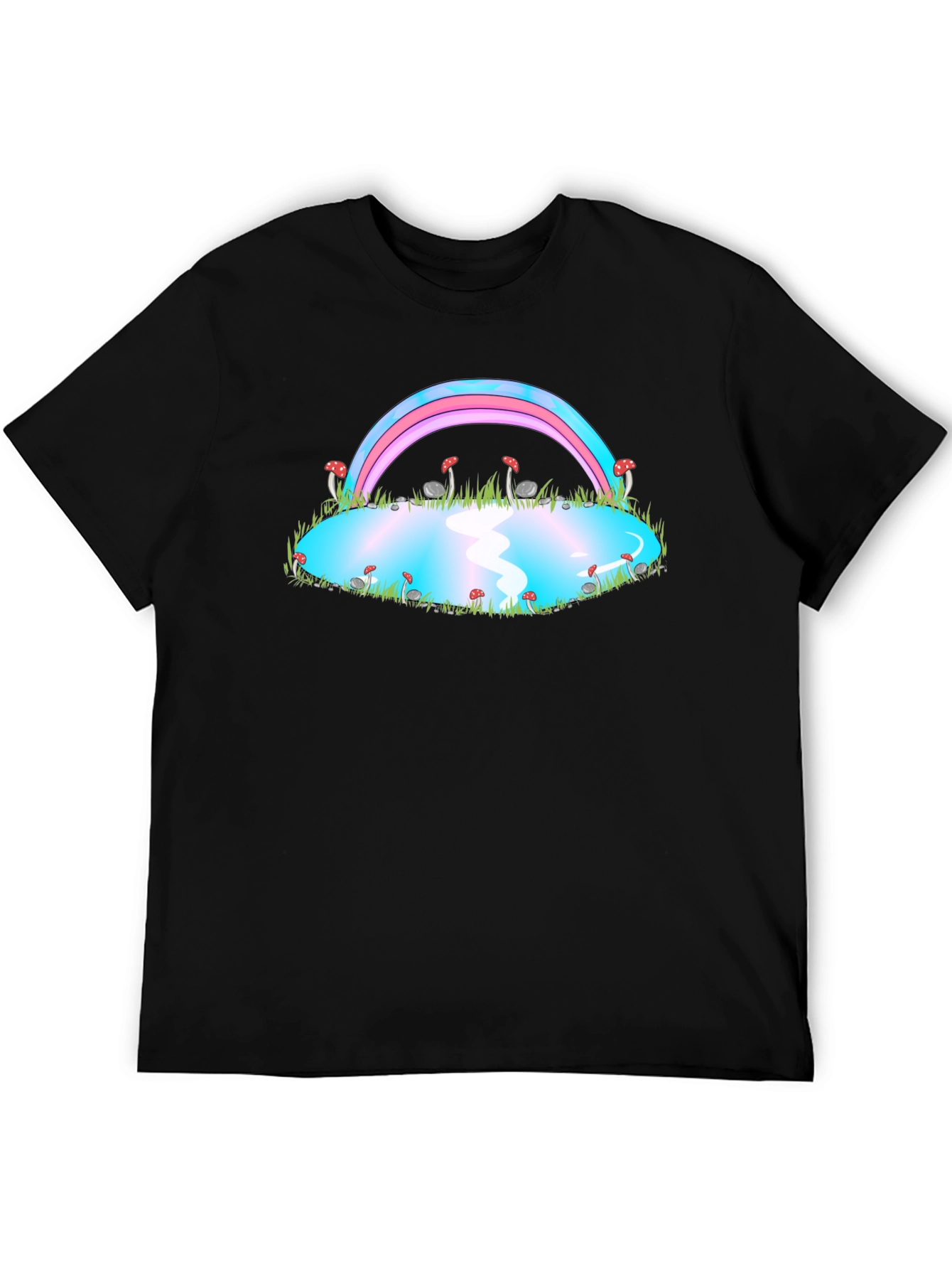 Trans Pride Rainbow Mushroom Pond T-Shirt