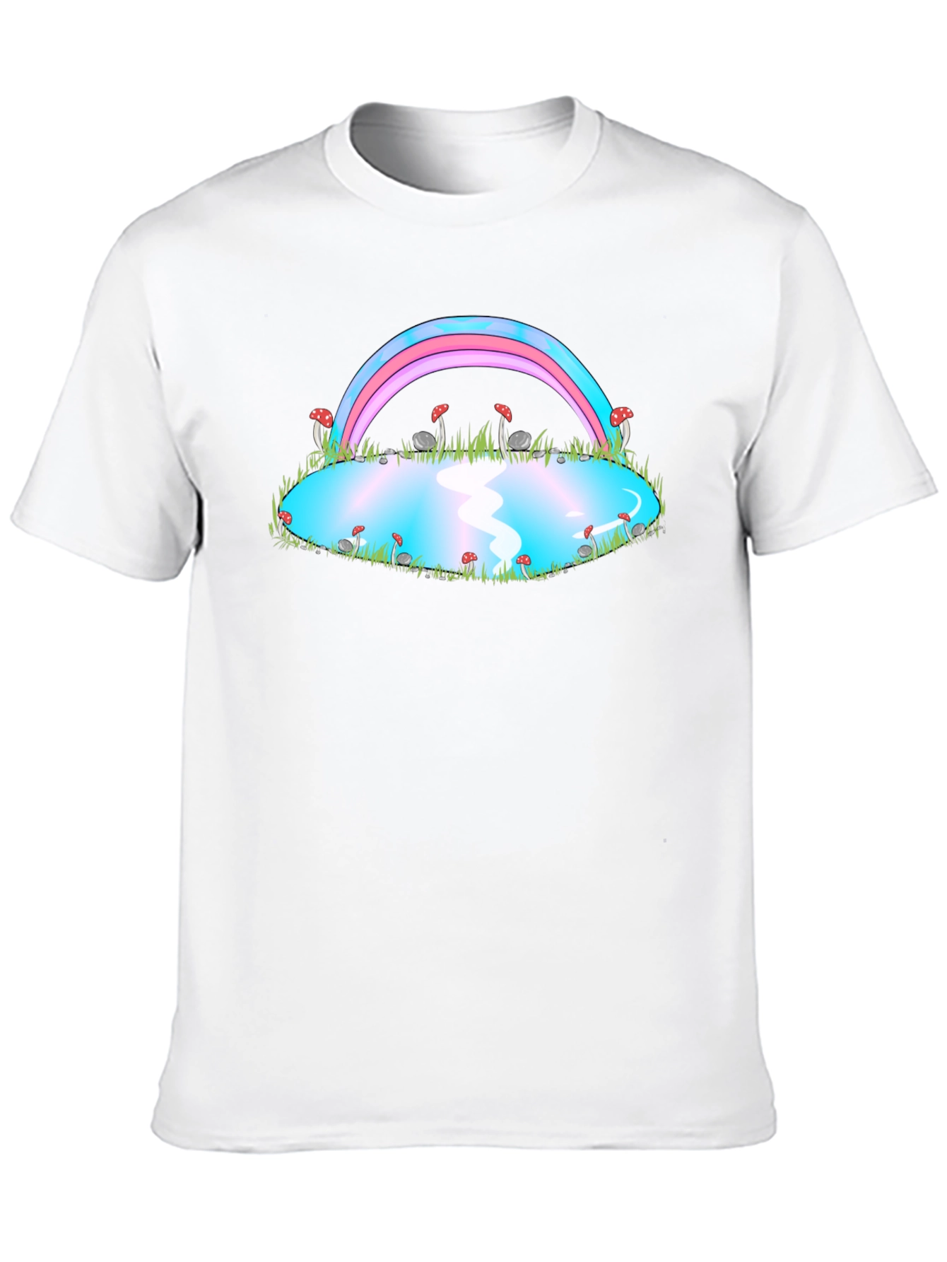 Trans Pride Rainbow Mushroom Pond T-Shirt