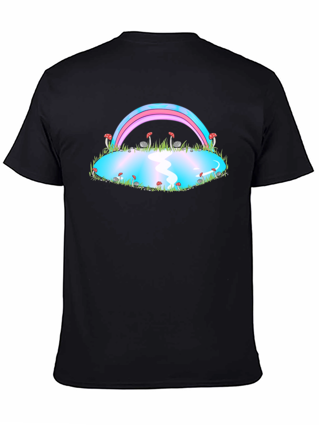 Trans Pride Rainbow Mushroom Pond T-Shirt
