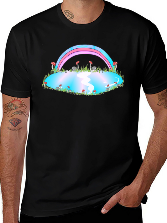 Trans Pride Rainbow Mushroom Pond T-Shirt