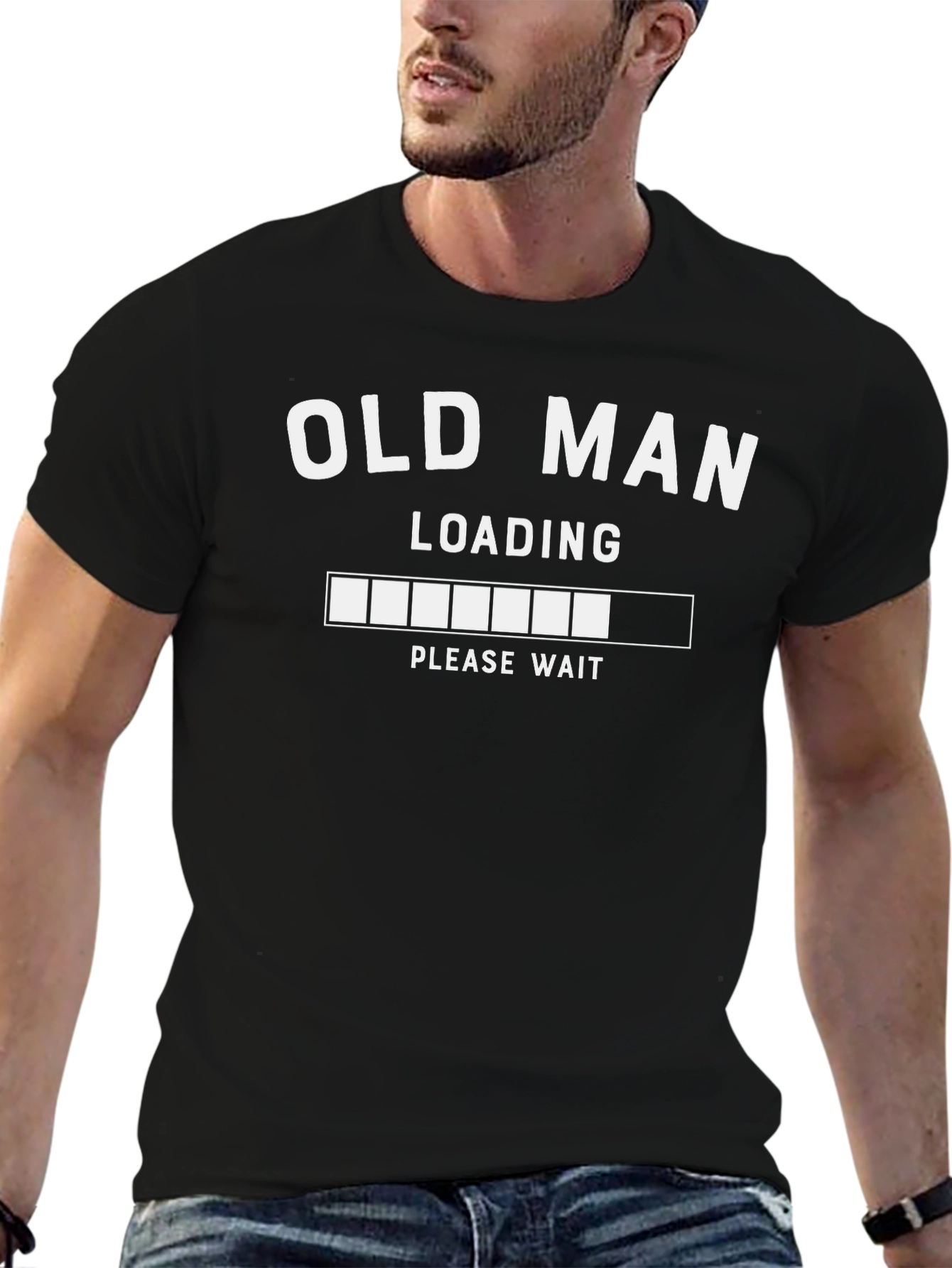 Old Man Loading Funny Graphic T-Shirt